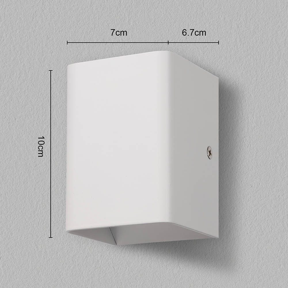 MUPOO LED Wandleuchte 5W LED Wandleuchter Auf und ab,10×7×6.7cm, Moderne Wa günstig online kaufen