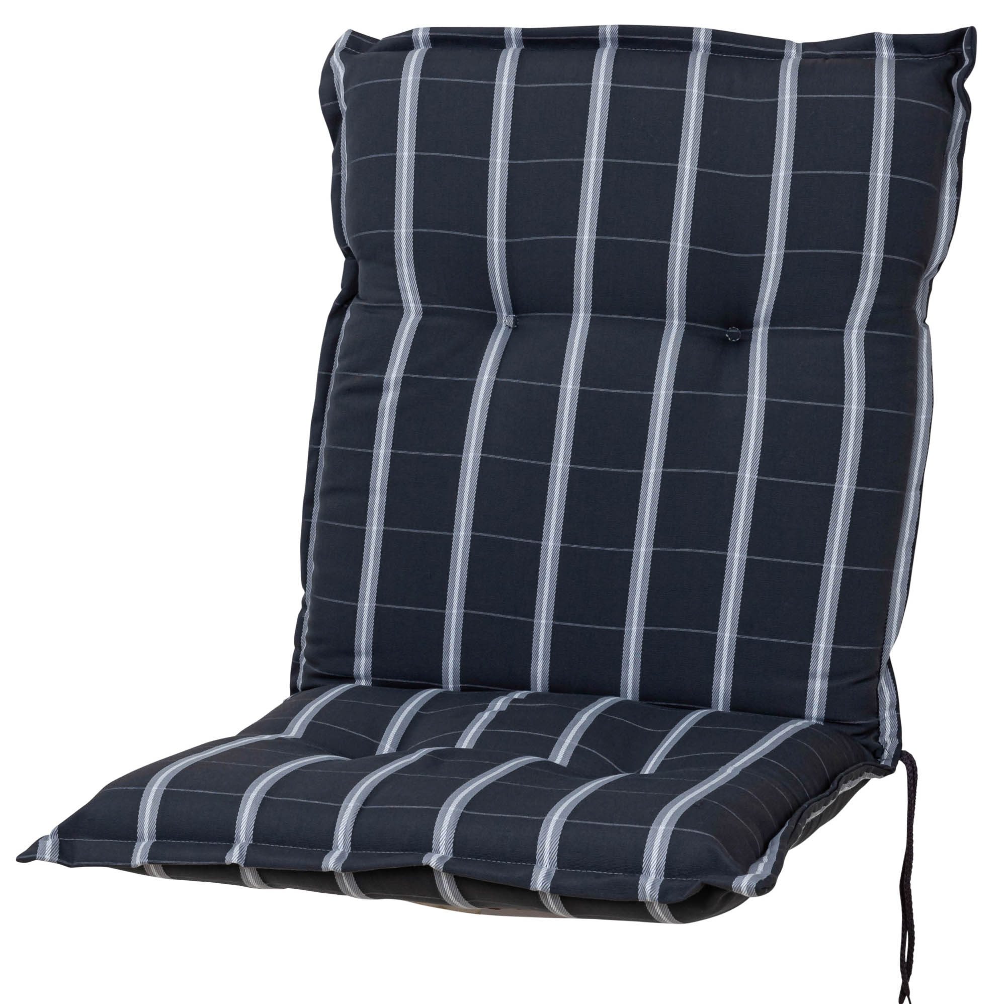 Sun Garden Sesselauflage Niederlehner Prato/Sylt 20426-700 anthrazit gestreift 103x52x8 cm SG