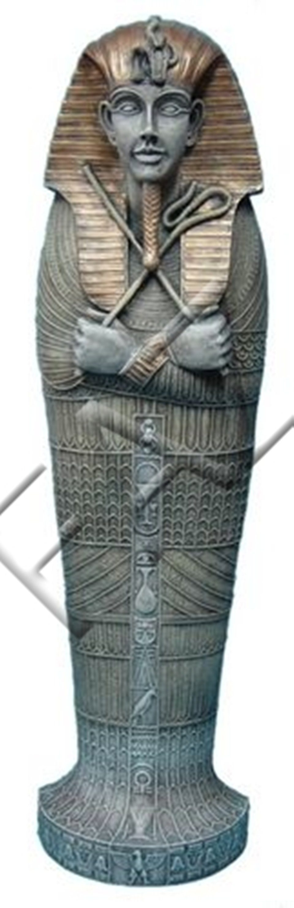 JVmoebel Dekofigur Design Ägyptische Figur Statue Skulptur Figuren Skulpturen Dekoration Silber