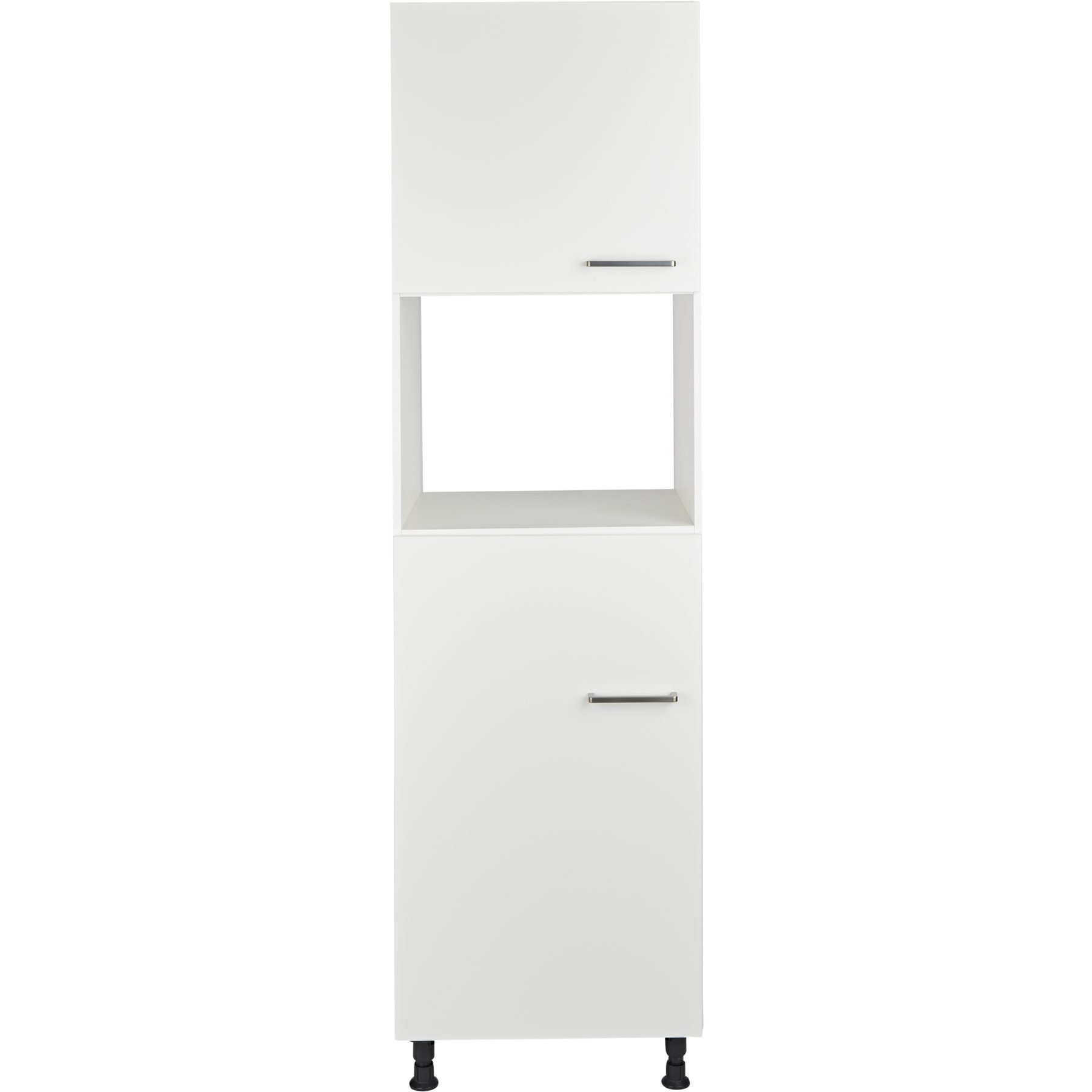 nobilia® Backofen/Kühlumbauschrank G88MDK-1 Metallgriff Edelstahlfarbig 263, hochwertig + komplett vormontiert