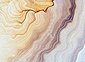 living walls Fototapete »Designwalls Marble Waves«, glatt, (5 St), Fototapete Marmor Marble Waves 3,50 m x 2,55 m Orange Blau auf 170 g Vlies Tapete Steinoptik 3D, Bild 1