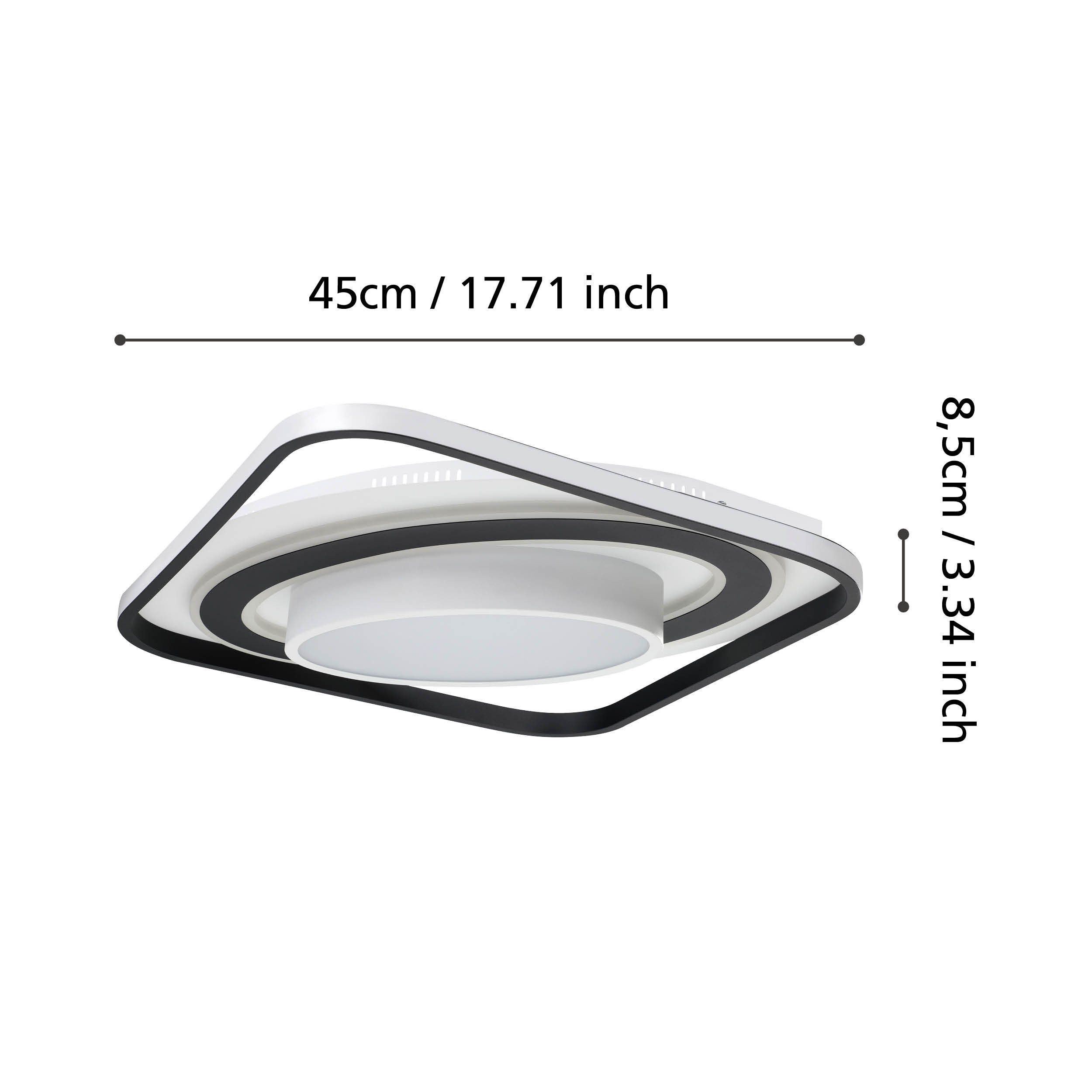 EGLO LED Deckenleuchte Benalauria, Leuchtmittel inklusive, LED-Deckenleuchte CCT/dimmbar 4900lm I Benalauria