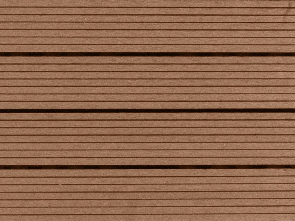 Outgarden Terrassenplatte WPC-Terrassenfliese Braun geriffelt, WPC 60x30, Braun