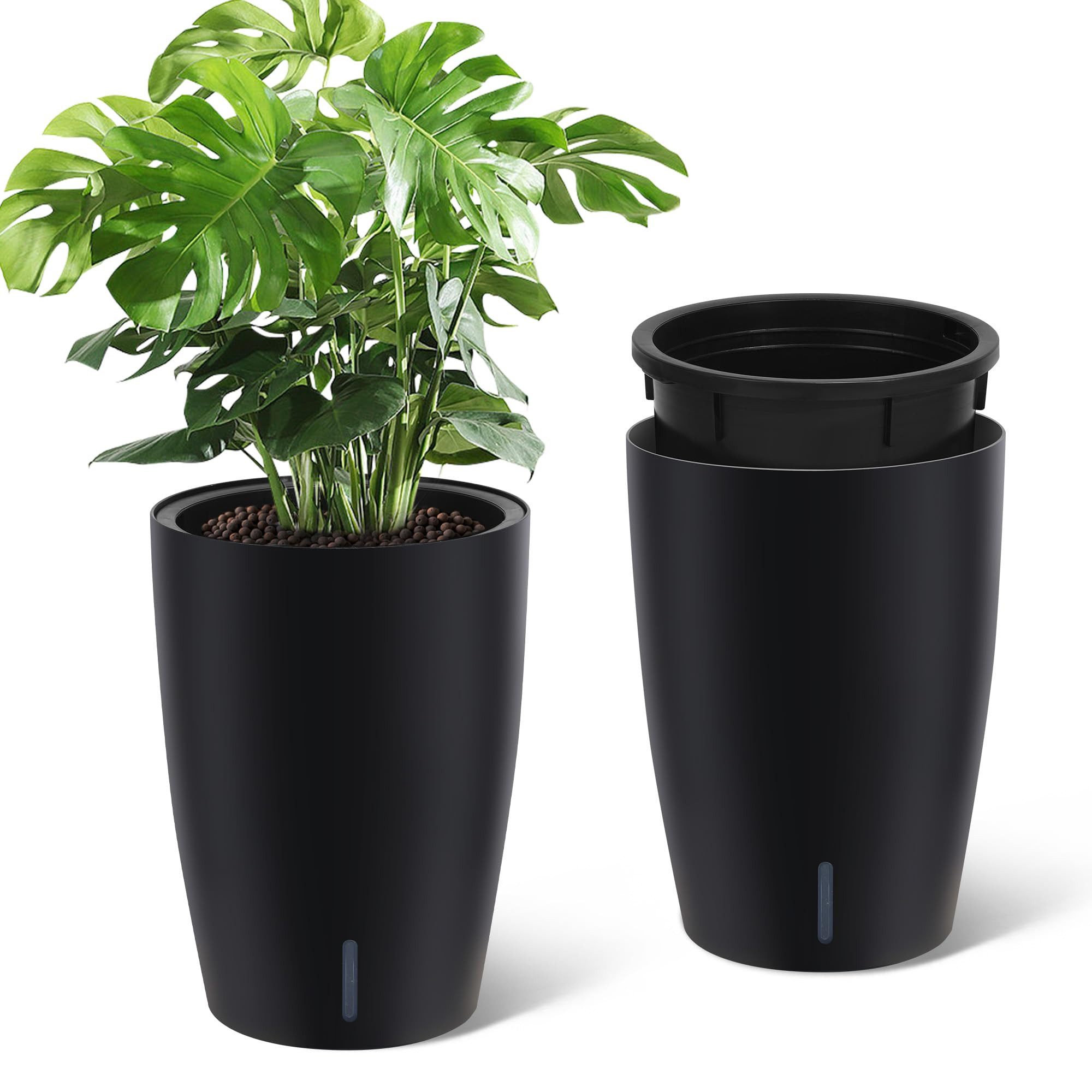 GarveeMore Blumentopf 2-teiliges 16-Zoll-Pflanzgefäß-Set,Selbstbewässernde günstig online kaufen