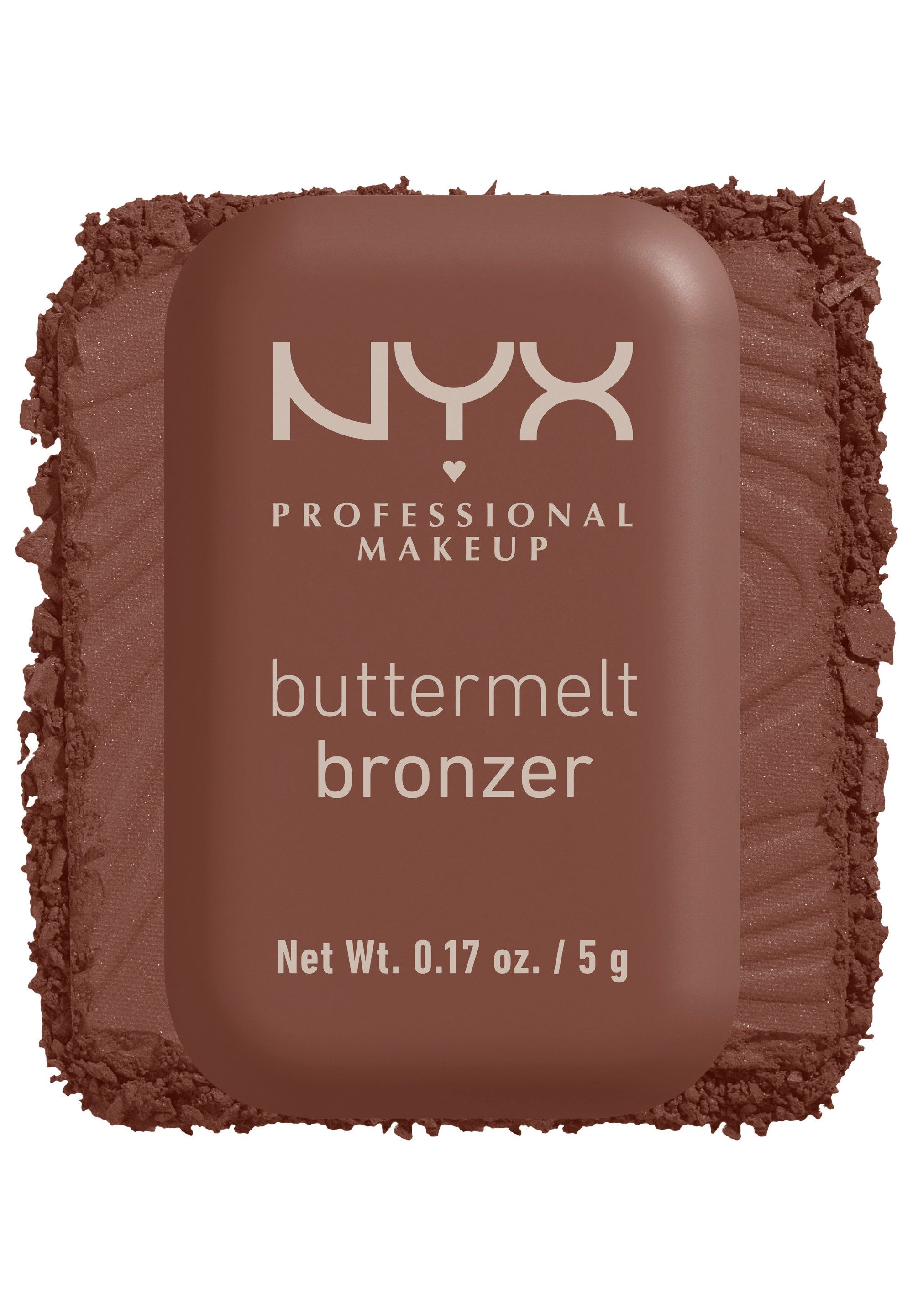 NYX PROFESSIONAL MAKEUP Bronzer BUTTERMELT BRONZE BRONZER, für einen natürlichen Glow, der den ganzen Tag lang hält