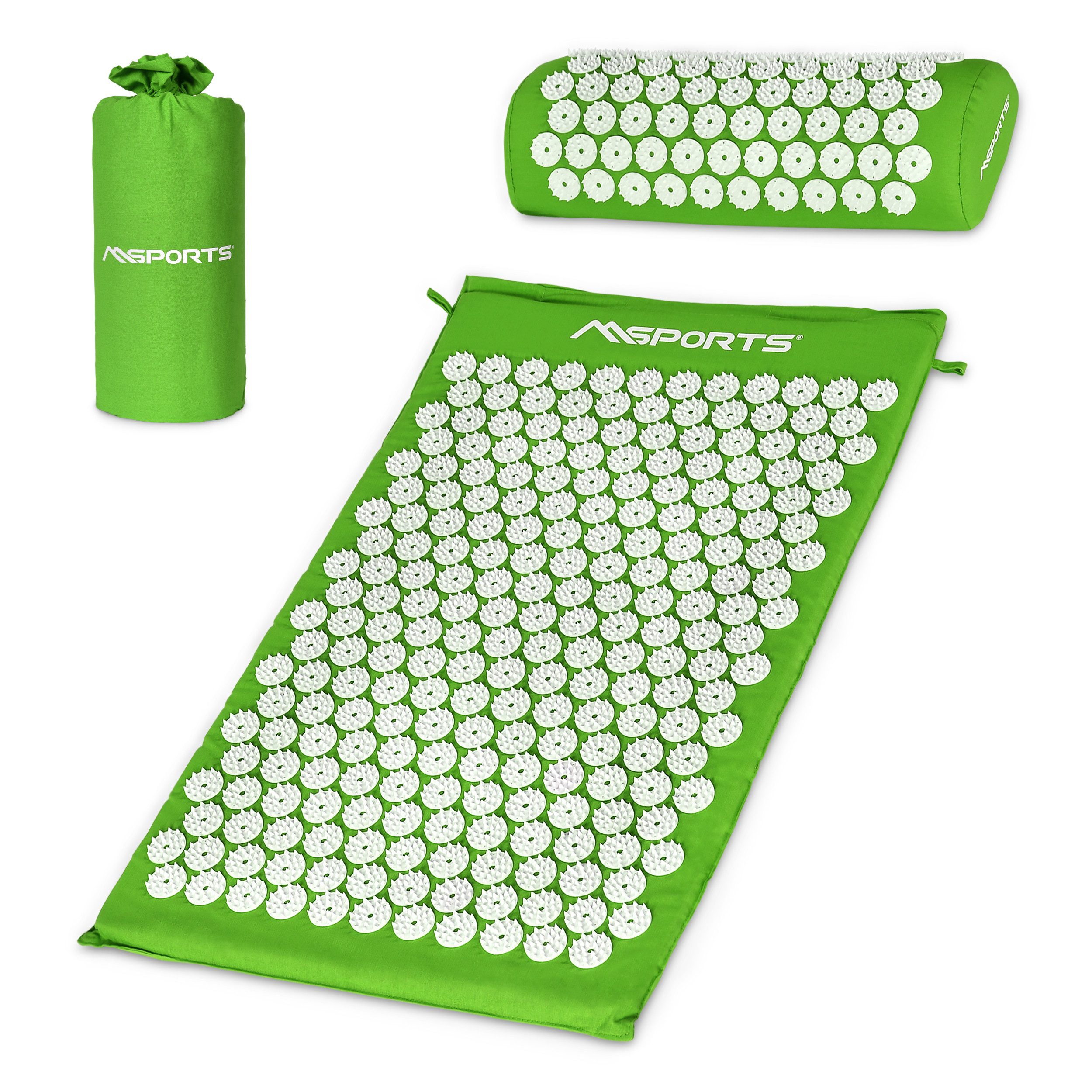 MSports® Akupressurmatte Akupressurmatte - Akupressur Set