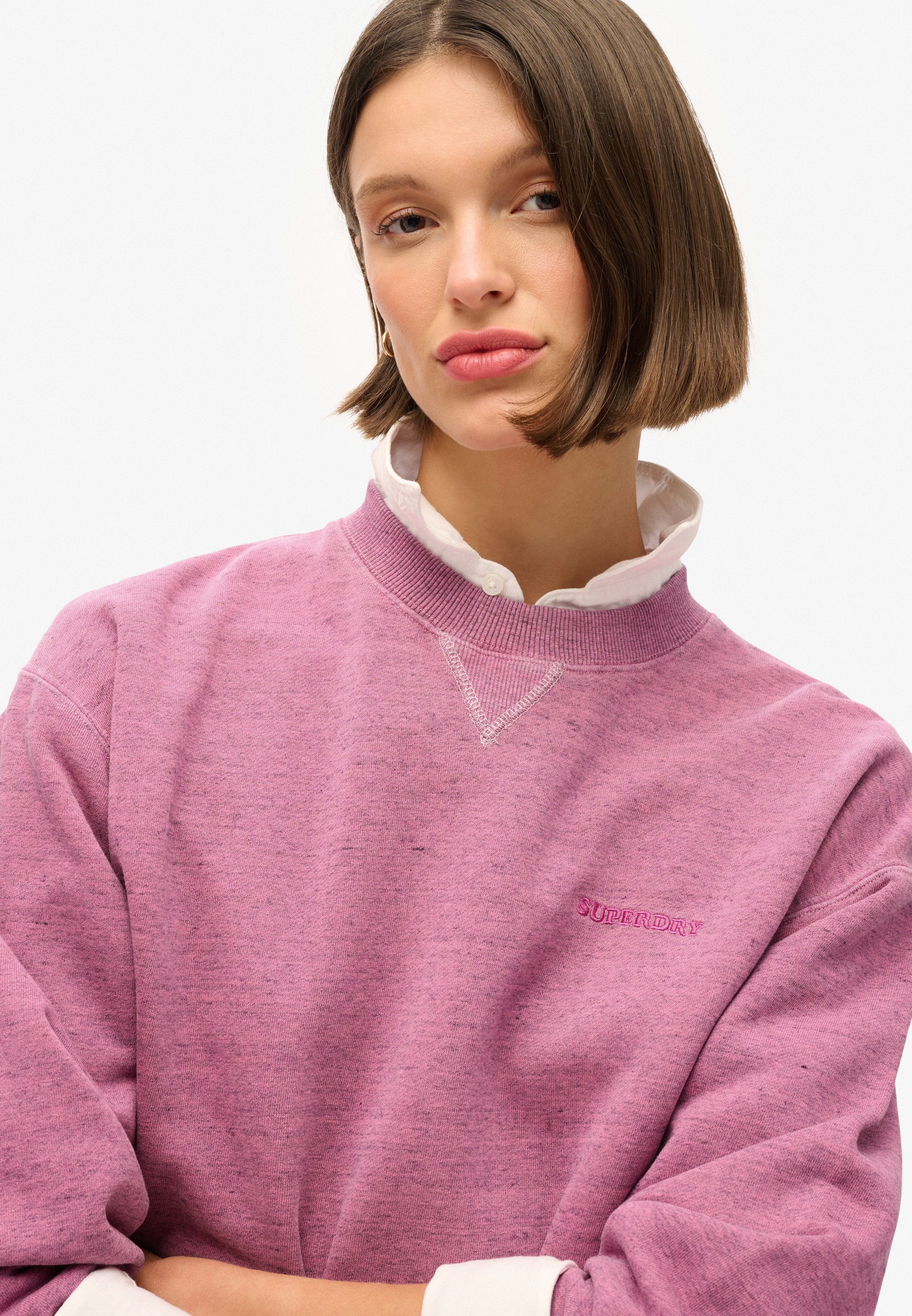 Superdry Sweatshirt ESSENTIAL LOGO OVERDYED SWEAT günstig online kaufen