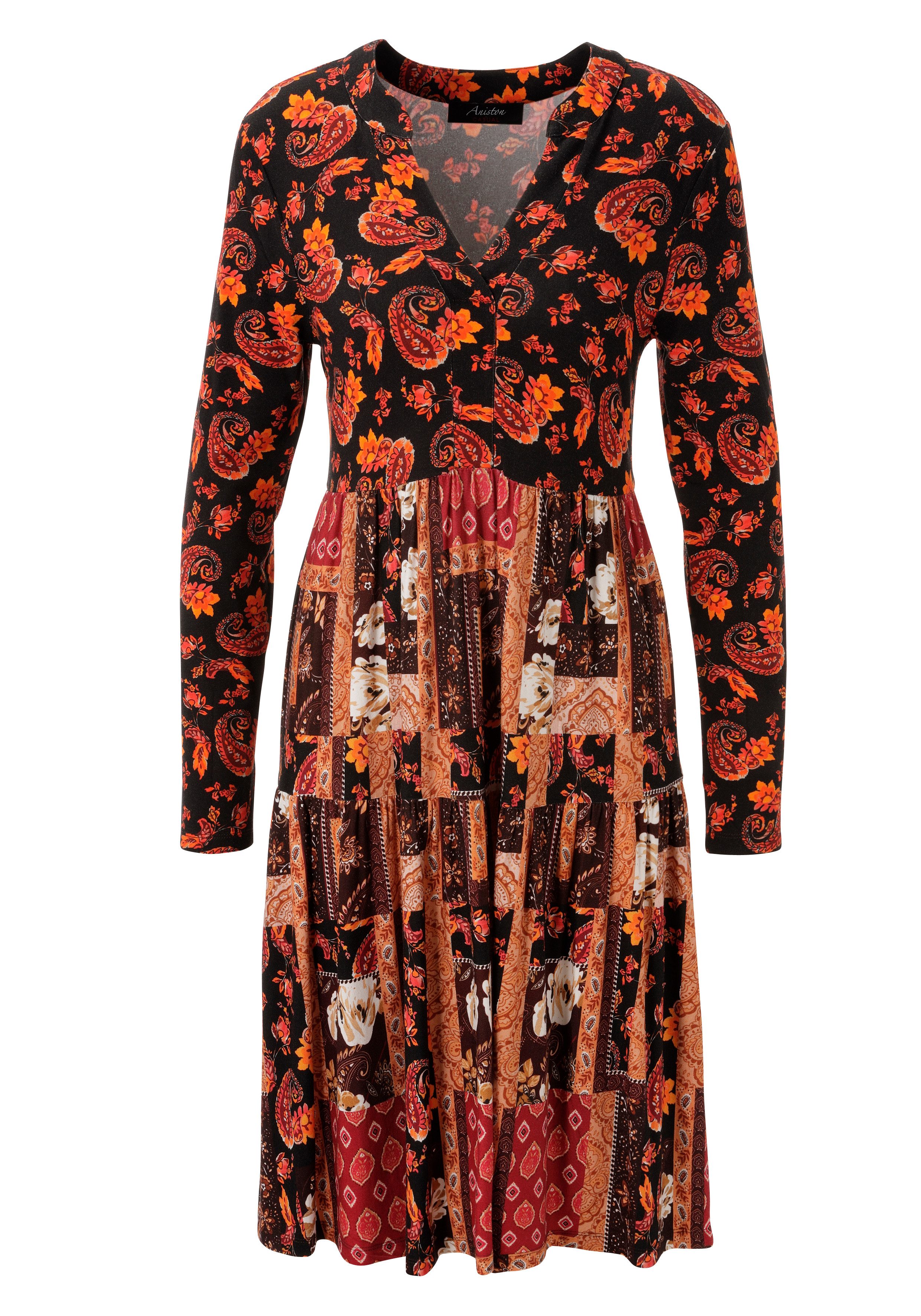Aniston CASUAL Jerseykleid im farbenfrohen Muster-Mix - NEUE KOLLEKTION – Bild 5 von 5