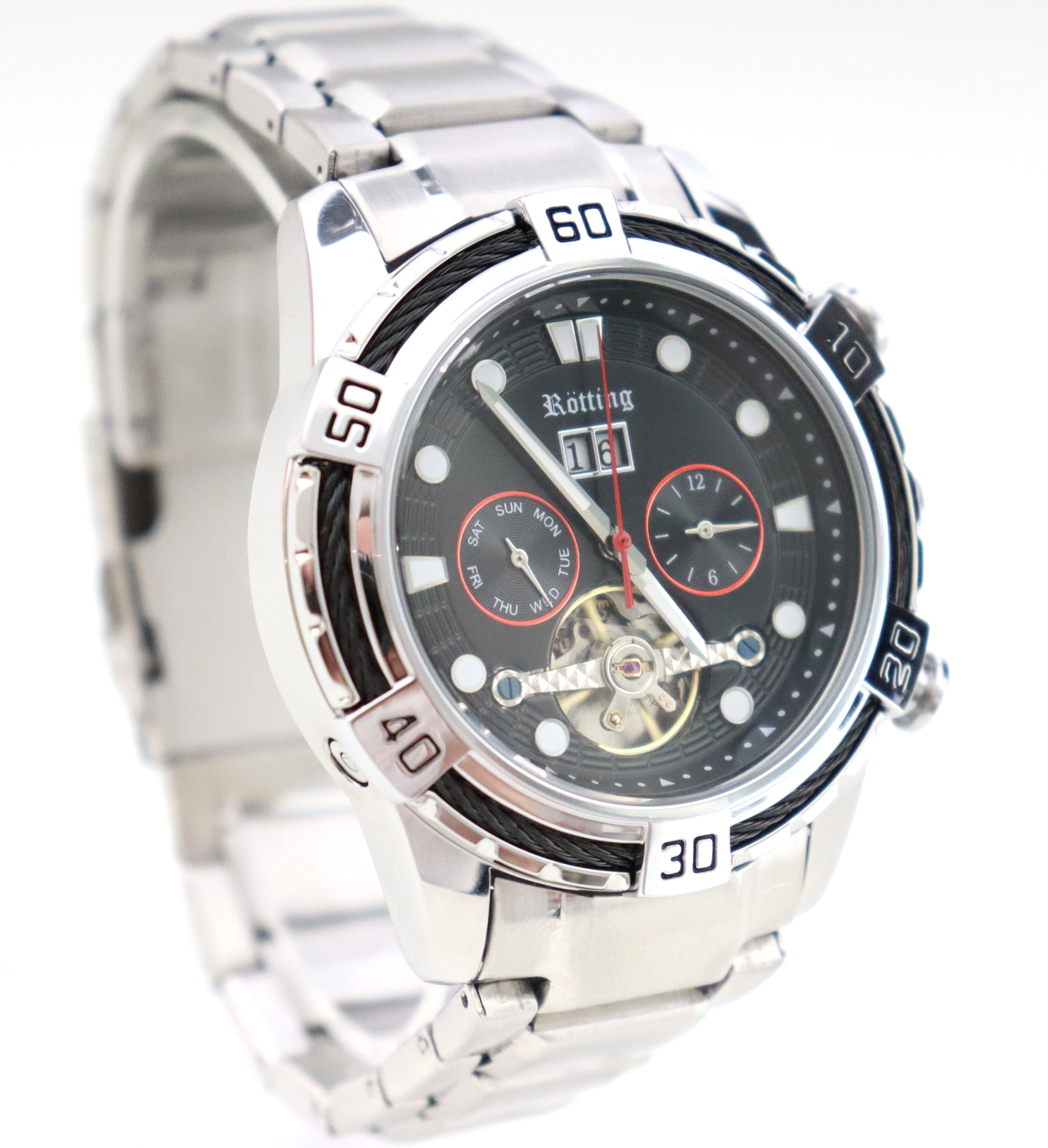 Rötting Design Automatikuhr Rötting Design Herrenuhr Automatikuhr Datum Woc günstig online kaufen