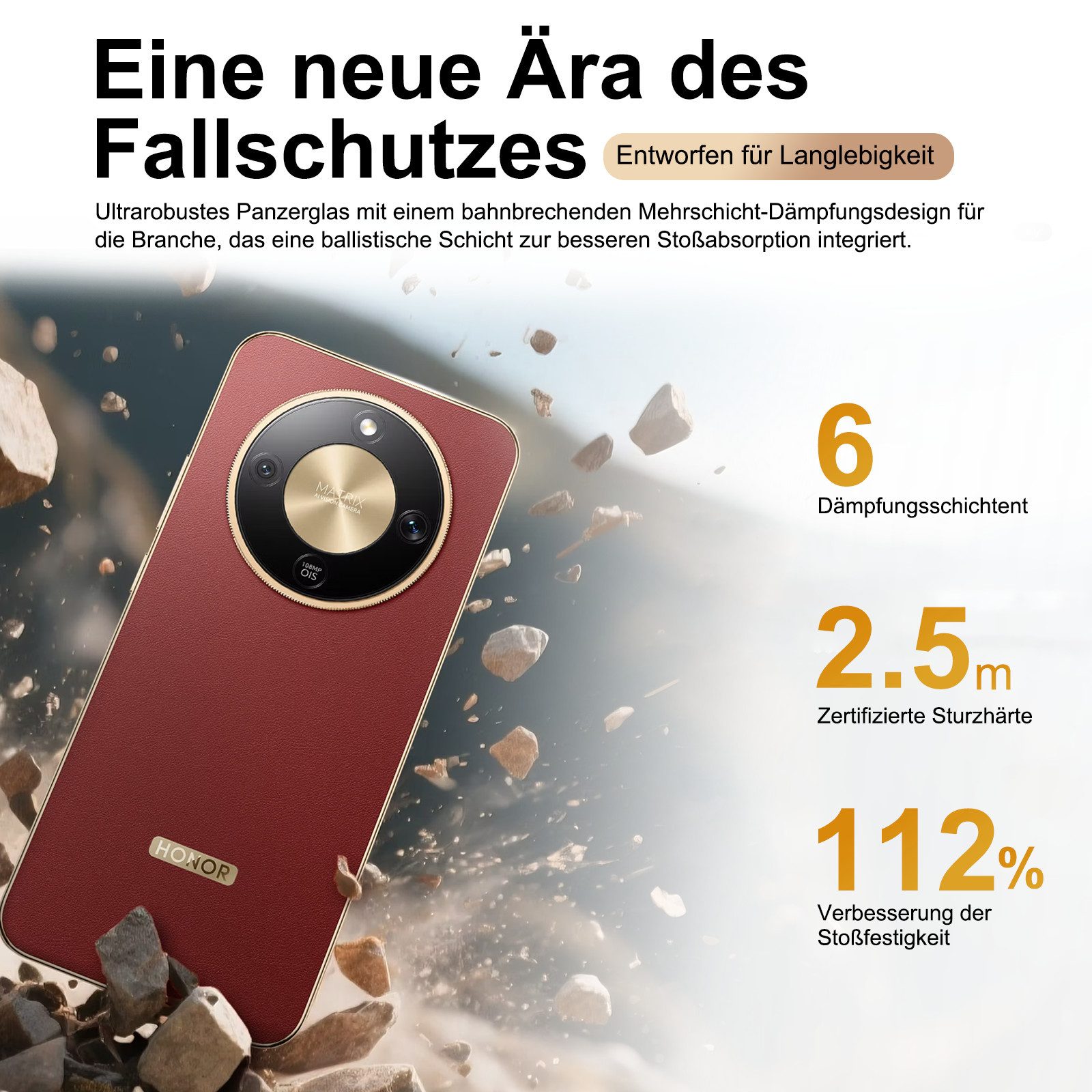 Honor HONOR Magic8 Lite 5G 6,79" AMOLED 120Hz, 7500mAh, 66W, IP68/IP69K Smartphone (17,25 cm/6.79 Zoll, 256 GB Speicherplatz, Robustes Mittelklasse-Smartphone mit großem Akku & KI-Kamera) grün