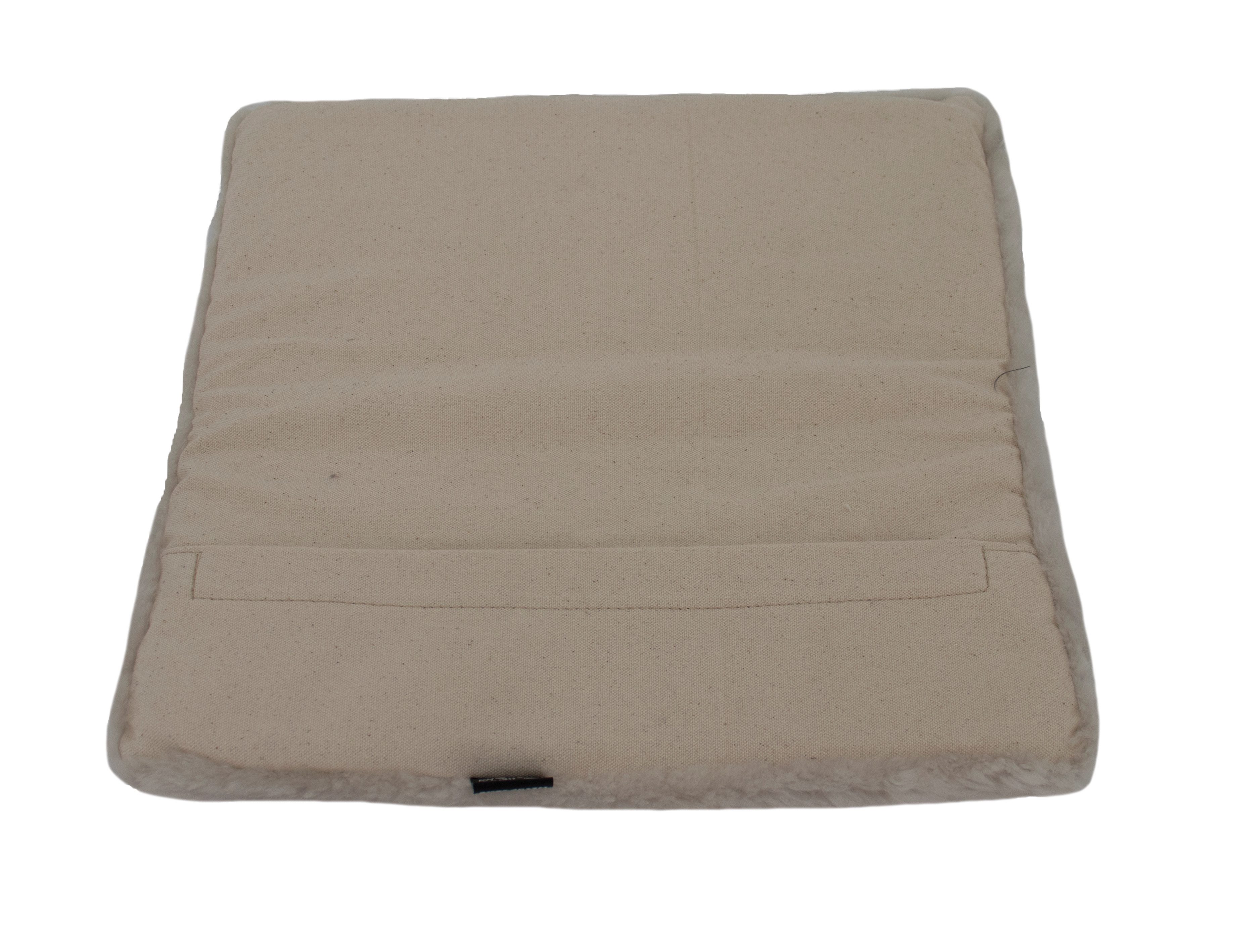 Reissner Lammfelle Sitzkissen Echtes Merino Lammfell mit Schaumstoffeinlage – Bild 4 von 4