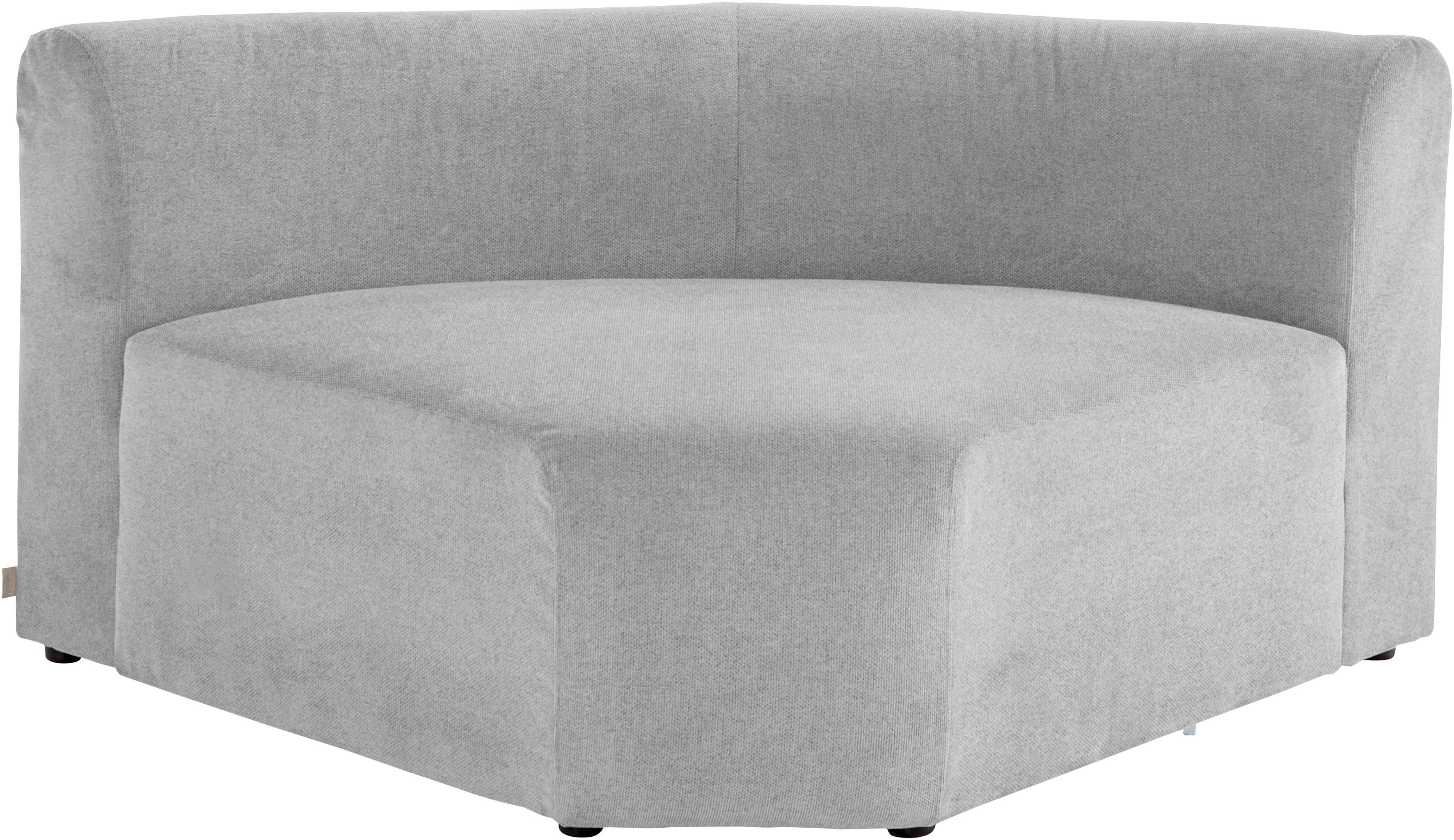 LeGer Home by Lena Gercke Sofa-Eckelement LYZA mit gerundeter Rückenlehne, Maße B/T/H: 122/104/74 cm, als Modul oder separat verwendbar, für individuelle Zusammenstellung