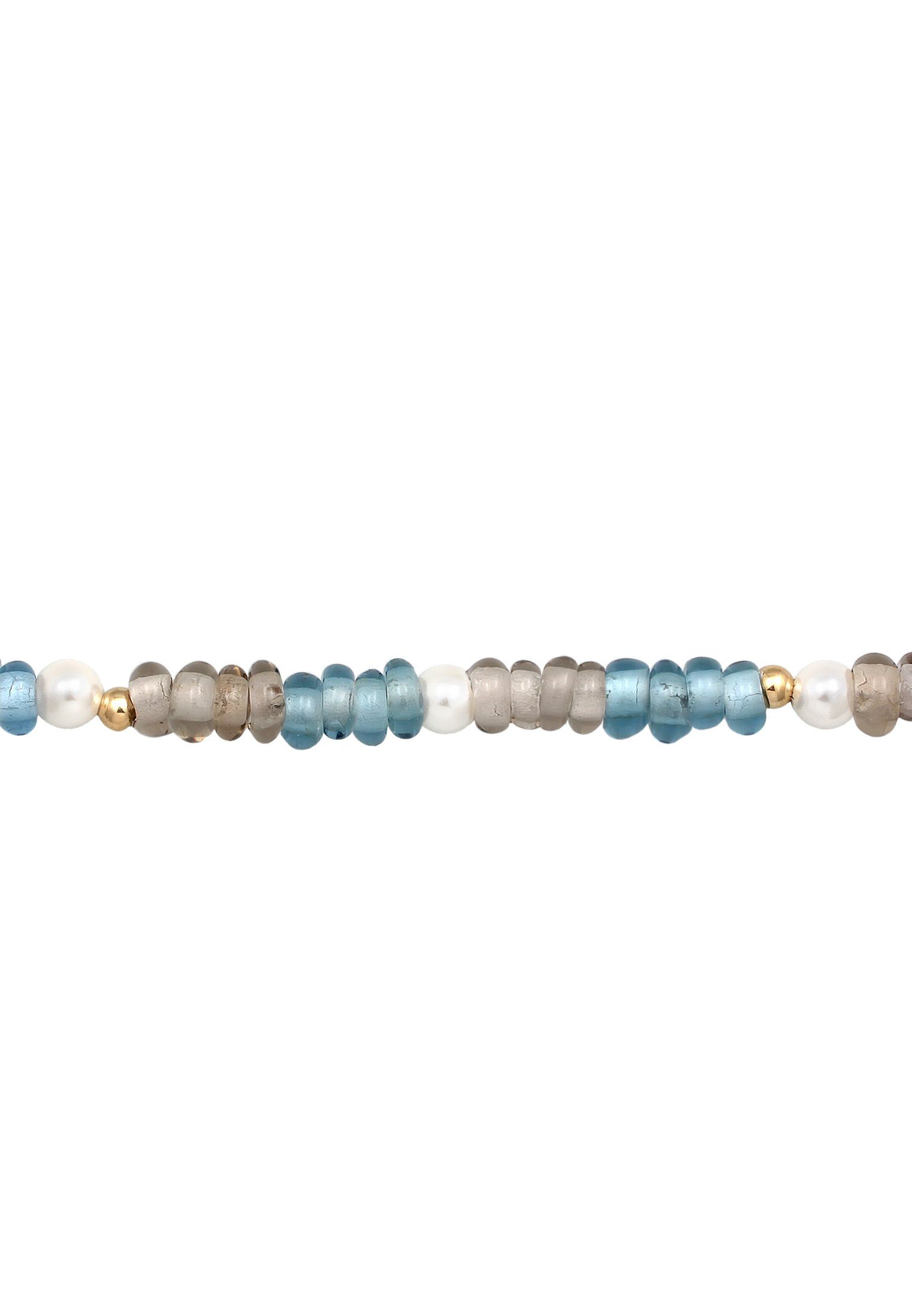 Elli Perlenkette Choker Glasperlen Muschelkernperlen 925 günstig online kaufen