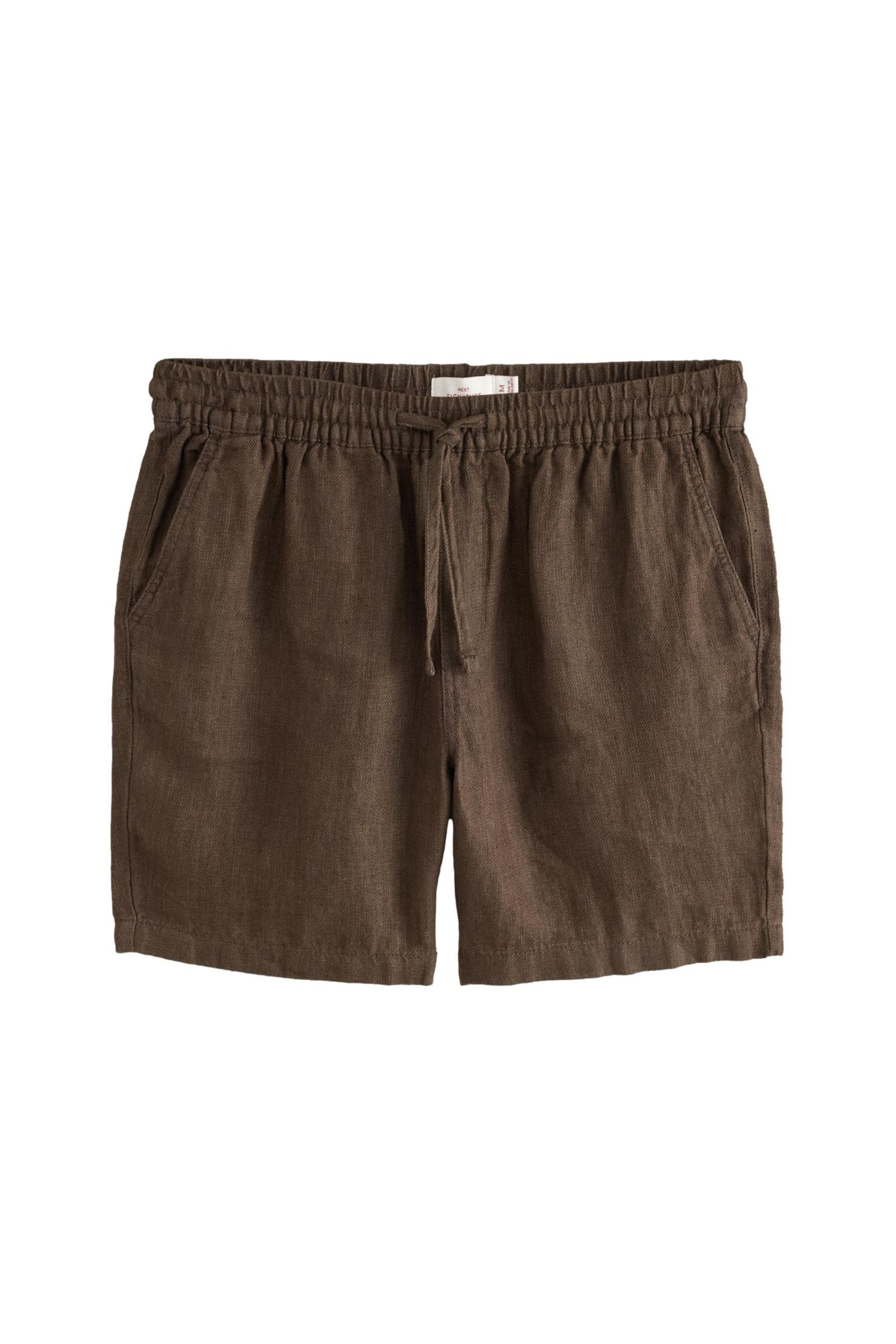 Next Shorts Shorts mit Tunnelzugbund aus schwerem Leinenstoff (1-tlg)