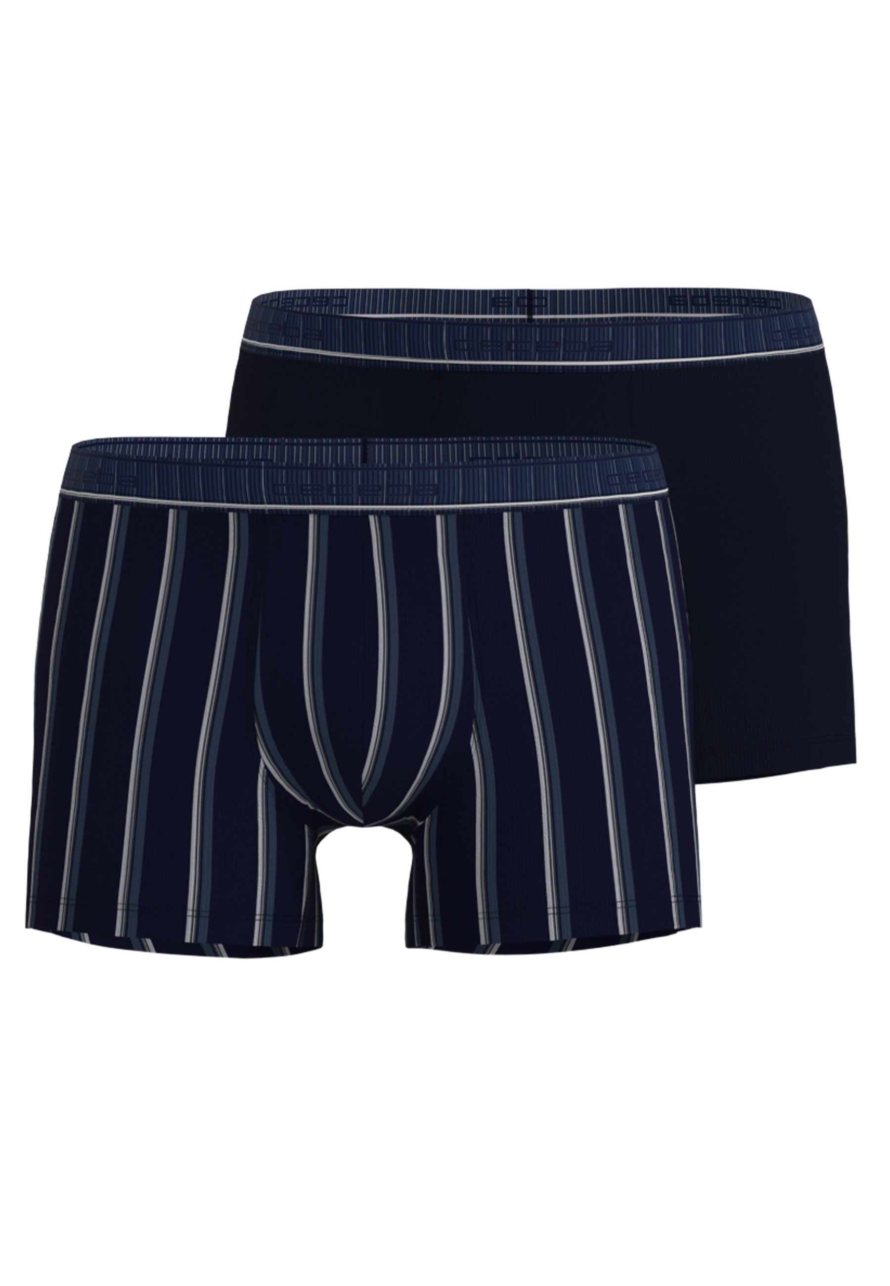 Boxershorts CECEBA Herren Pants blau längsgestreift 2er Pack