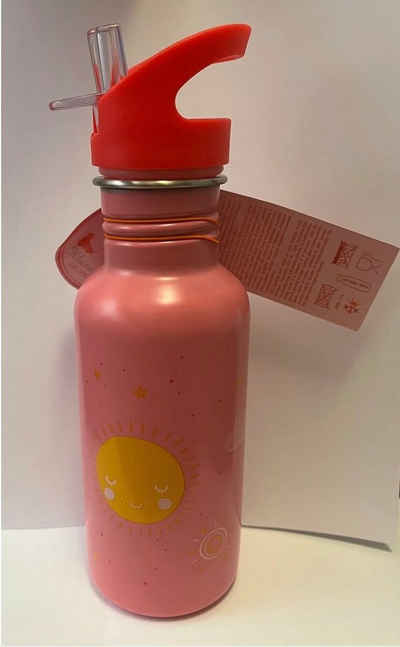 COPPENRATH DIE SPIEGELBURG Trinkflasche Edelstahlflasche Sonne apricot - Kleine Freunde, 0,5 l Inhalt, große Trinköffnung