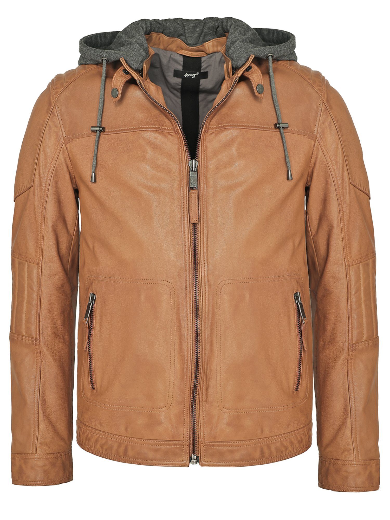 42021309 Lederjacke Maze cognac