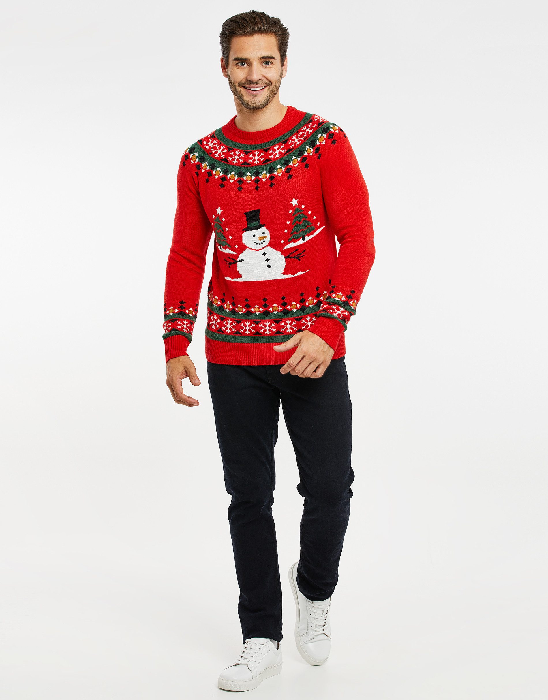 Threadbare Rundhalspullover THB Xmas Jumper Copenhagen (1-tlg) mit tollem W günstig online kaufen
