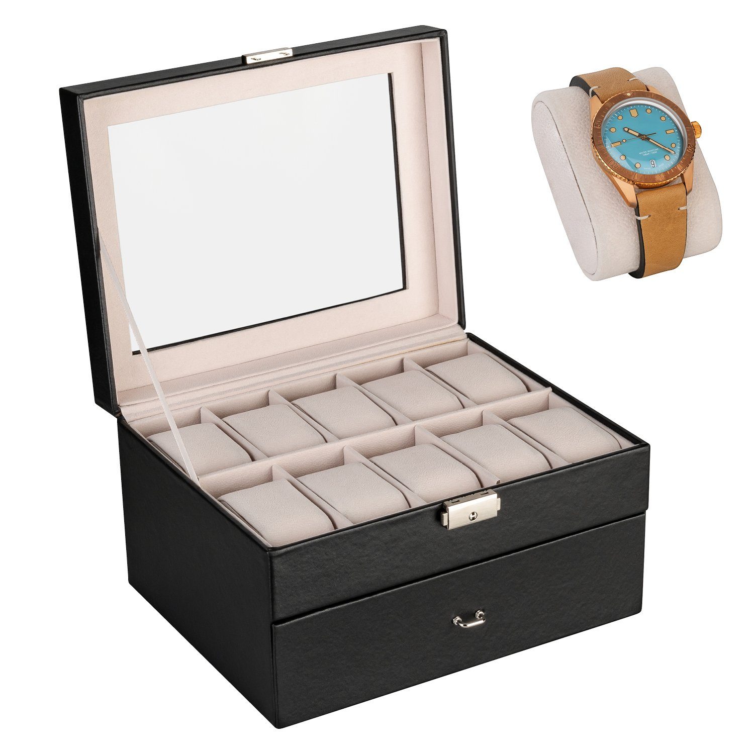 shelfmade Uhrenbox Uhren Aufbewahrung Uhrenbox Uhrenkoffer günstig online kaufen