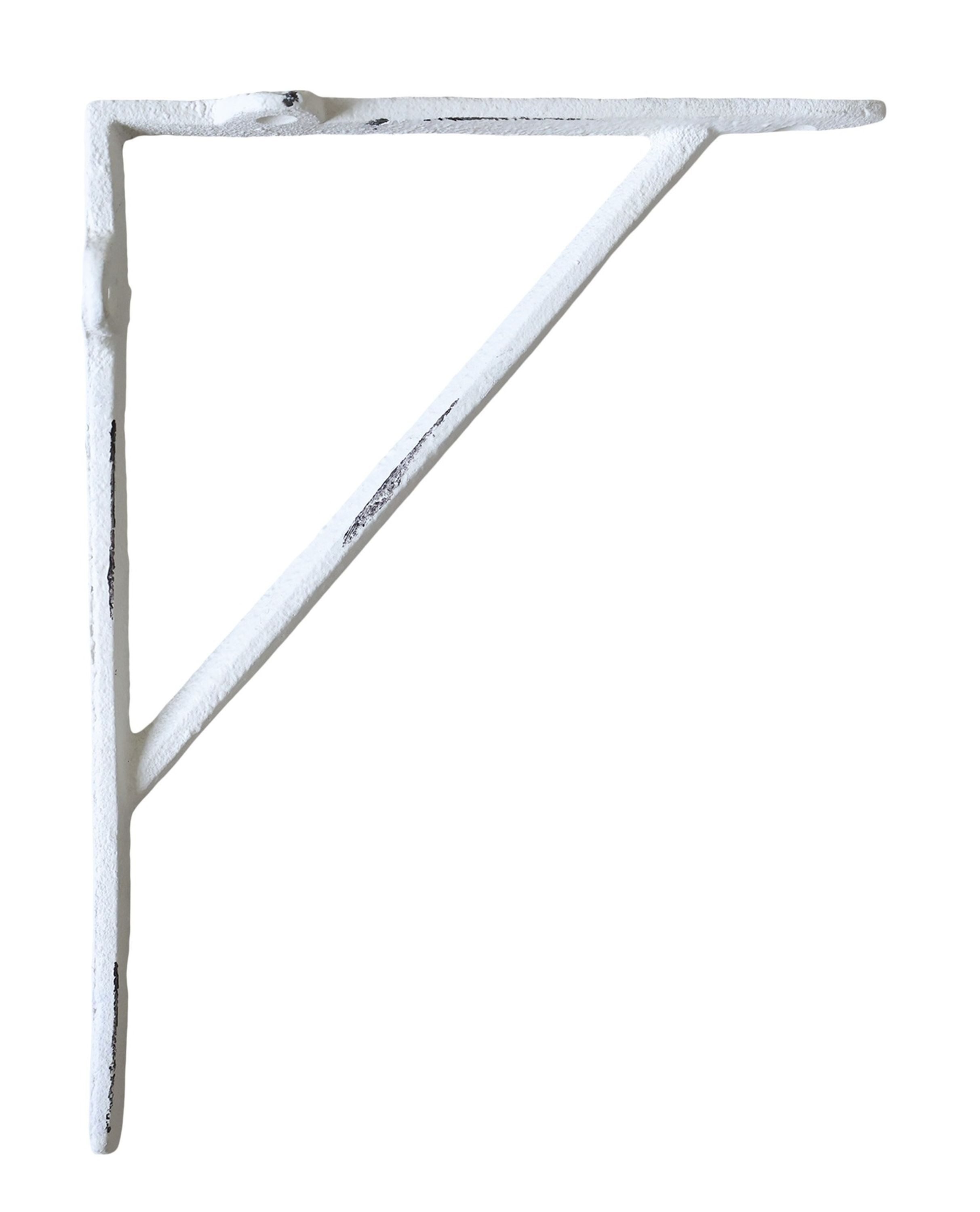 Chic Antique Wandregal Chic Antique - 2x Regalhalter Regalwinkel Regalträger 23cm Eisen Weiß