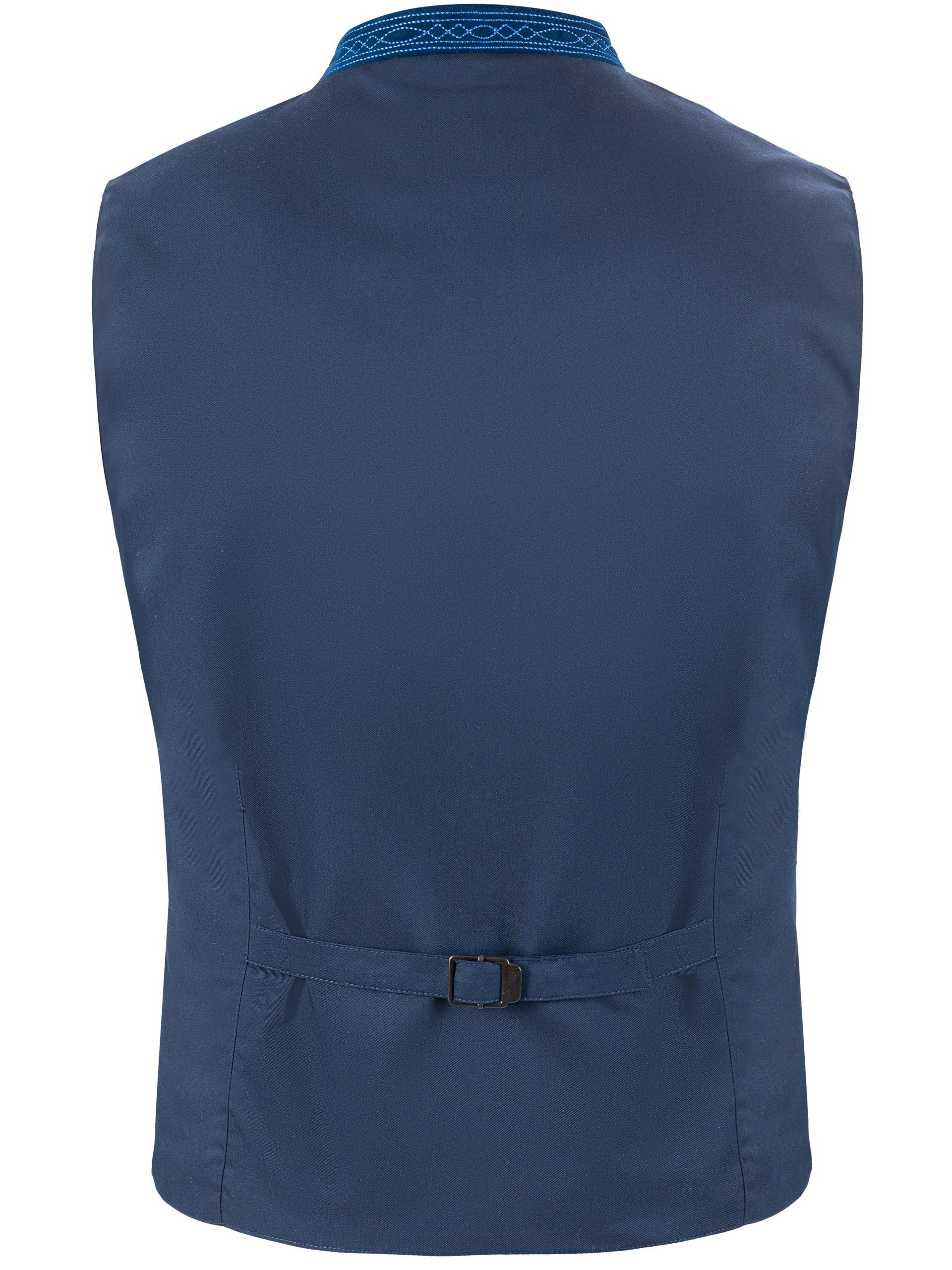 FUCHS Trachtenweste Trachtenweste Rupert royalblau (1-tlg) aus edlem Jacqua günstig online kaufen