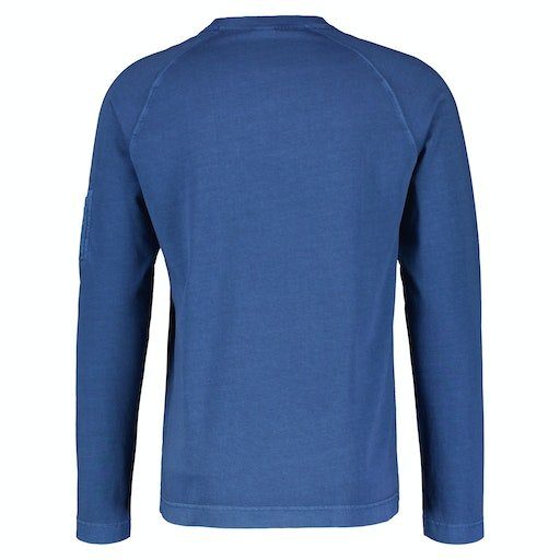 LERROS Henleyshirt mit Serafinokragen deep blue