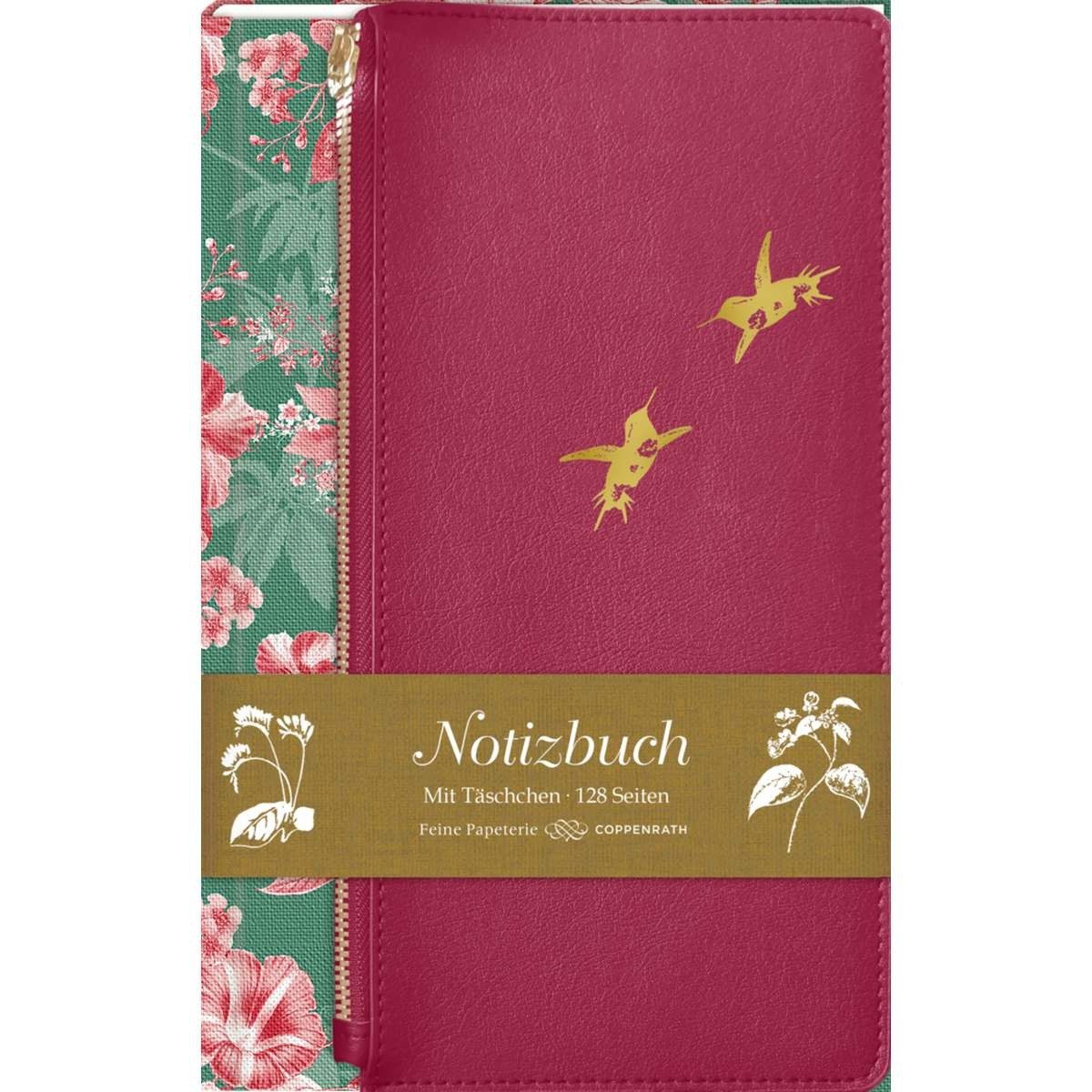 COPPENRATH DIE SPIEGELBURG Notizbuch Stilvolles Geschenkset Notizbuch & Täschchen mit Goldfolie, 128 Seiten