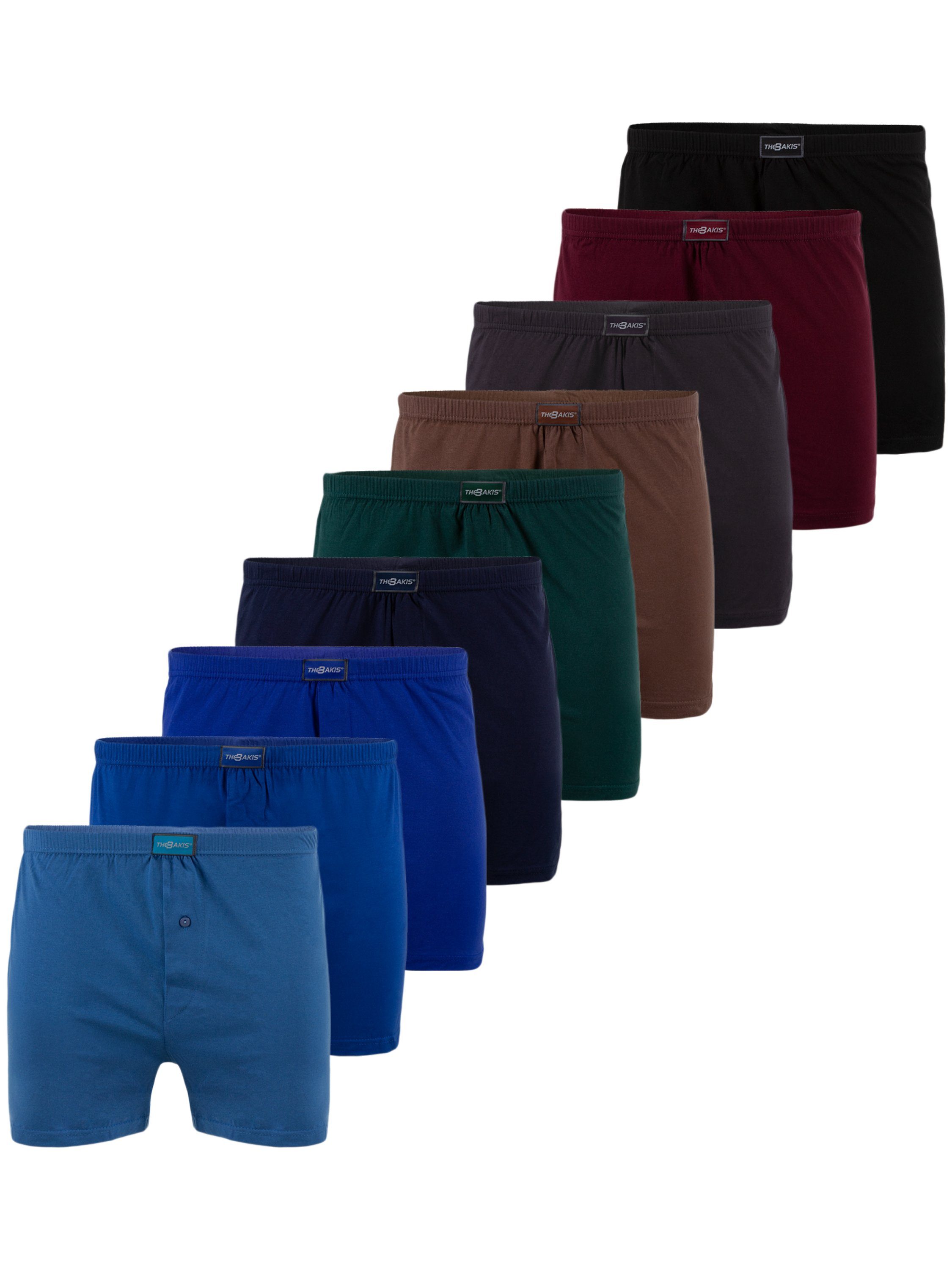 100% 6er Baumwolle 6er-Pack) - Baumwolle Unterhose (Packung, Boxershorts Unterwäsche TEXEMP 6XL Boxershorts Herren Bis 6-St., Mehrfarbig Pack
