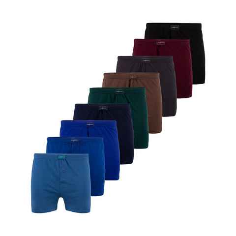 TEXEMP Boxershorts 6er Pack Herren Boxershorts Unterwäsche Baumwolle Unterhose Mehrfarbig (Packung, 6-St., 6er-Pack) Bis 6XL - 100% Baumwolle