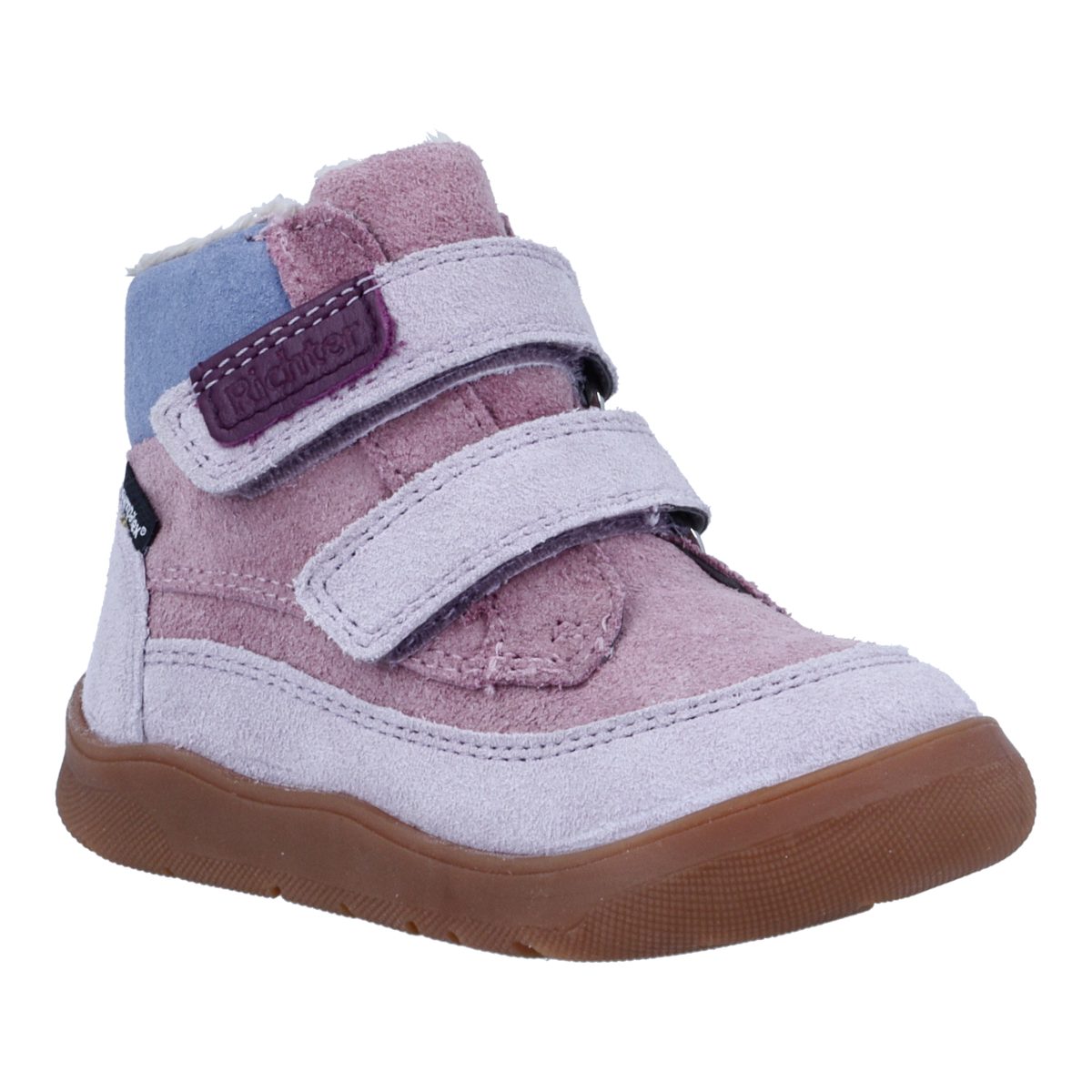 Richter Samy Winter Barfußschuh Klettschuh mit Kontrastbesätzen, Größenschablone zum Download