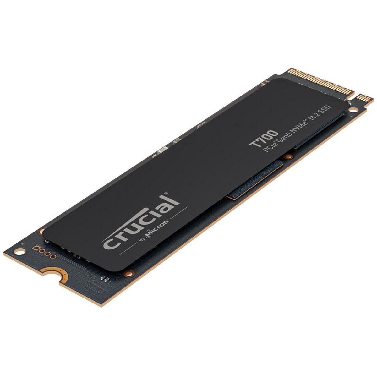 Crucial T700 2TB SSD Gaming M.2 2280 NVMe 2000GB interne SSD (2 TB) M.2" 12400 MB/S Lesegeschwindigkeit, 11800 MB/S Schreibgeschwindigkeit, PCIe Gen5 NVMe, TLC NAND, DRAM Cache, DirectStorage