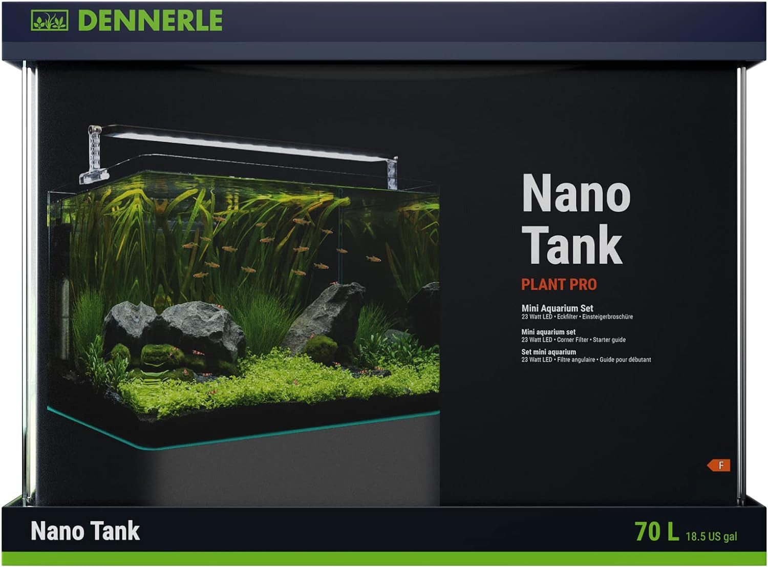 Aquarium Dennerle 3315 Nano Tank Plant Pro, 55 L