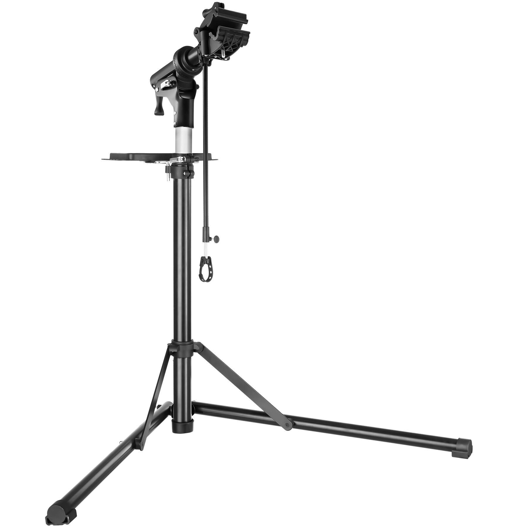 tectake Fahrrad-Montageständer Reparaturständer für Fahrräder 50 kg klappbar höhenverstellbar (Fahrrad Montageständer Jan, in Grau/schwarz), bis 50kg, E-Bike geeignet