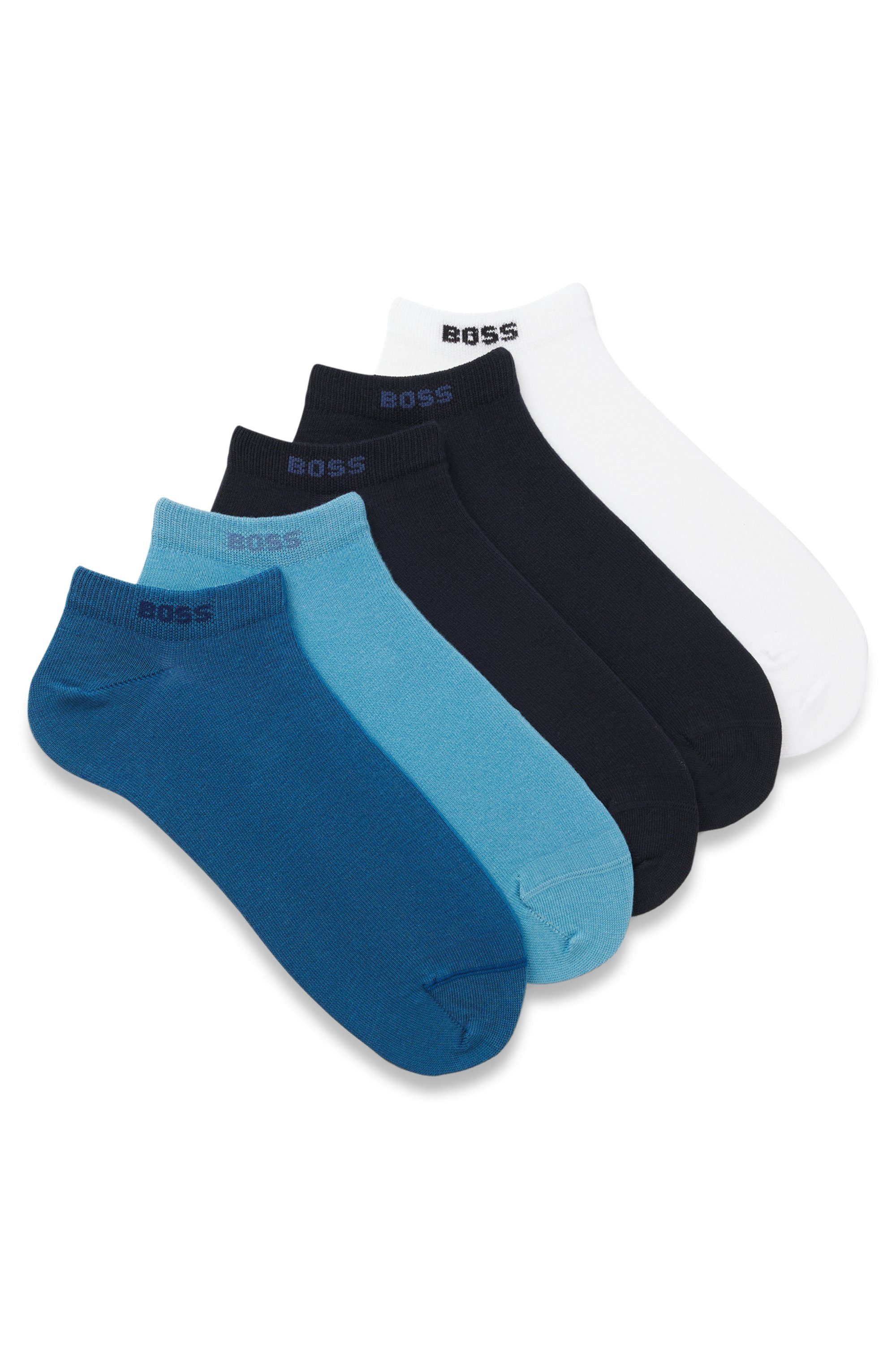 BOSS Sneakersocken 5P AS Uni CC (Packung, 5-Paar) mit BOSS Label