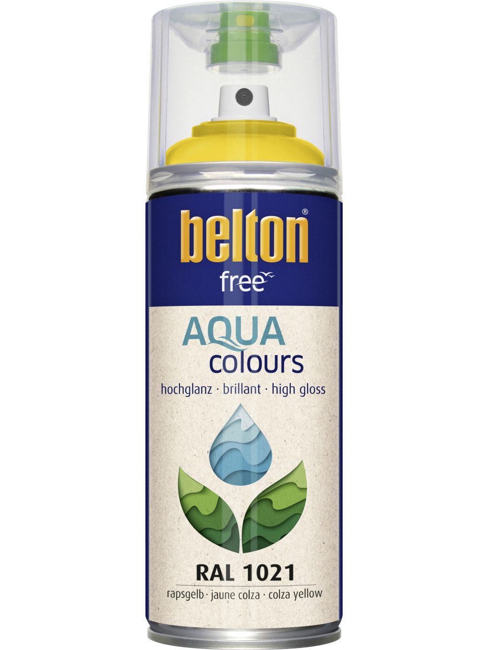 belton Sprühlack belton free Lackspray AQUAcolours 400 ml rapsgelb