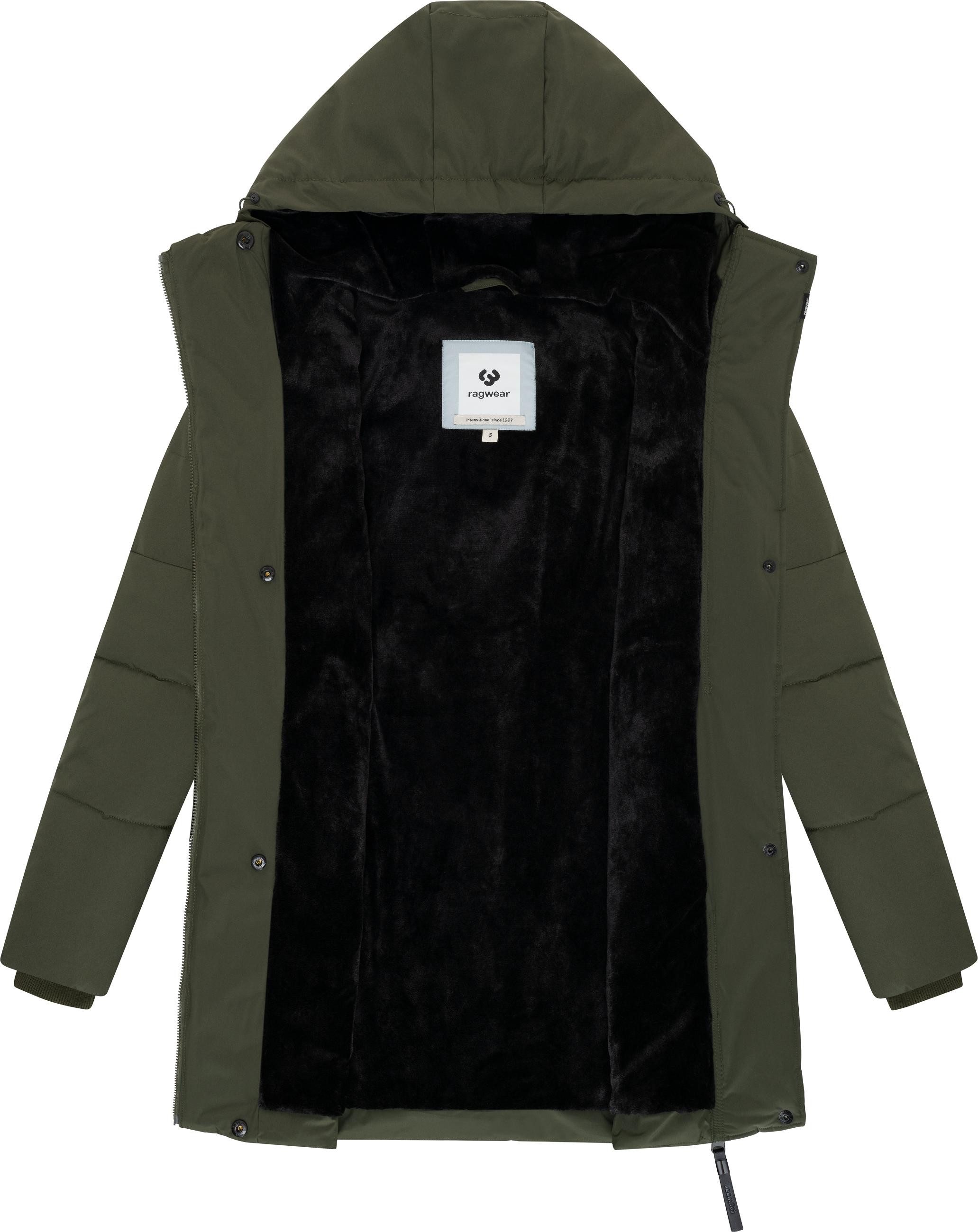 Ragwear Steppmantel Pevilla YOUMODO Wasserdichter Damen Winter gesteppter Kurzmantel