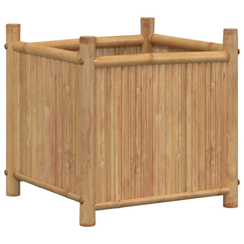 vidaXL Blumentopf Pflanzkübel 40x40x40 cm Bambus günstig online kaufen