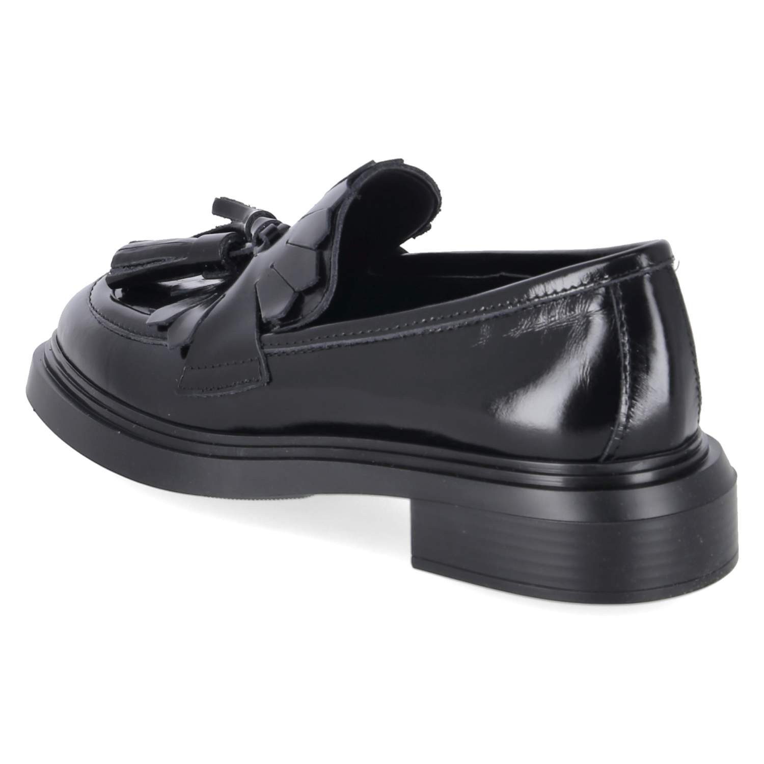 Kaerlek Kaerlek Jessie Abrasivato nero Damen Lackleder black Slipper