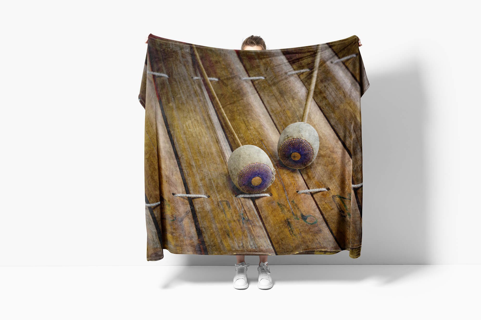(1-St), Xylophon Art Handtuch Musikinst, Fotomotiv Saunatuch Strandhandtuch Handtuch Kuscheldecke Sinus Handtücher mit Baumwolle-Polyester-Mix