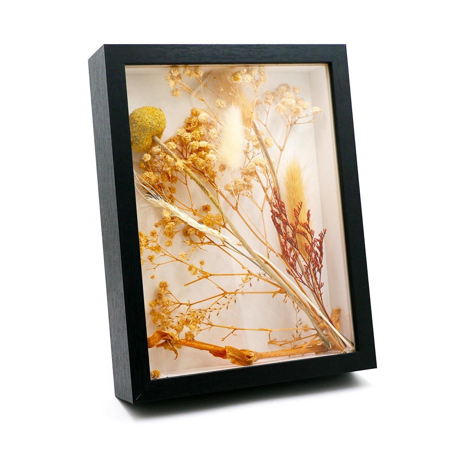LuxusKollektion Bilderrahmen zum Basteln 3D Bilderrahmen Holz 14,5x19,5cm, (1 St)