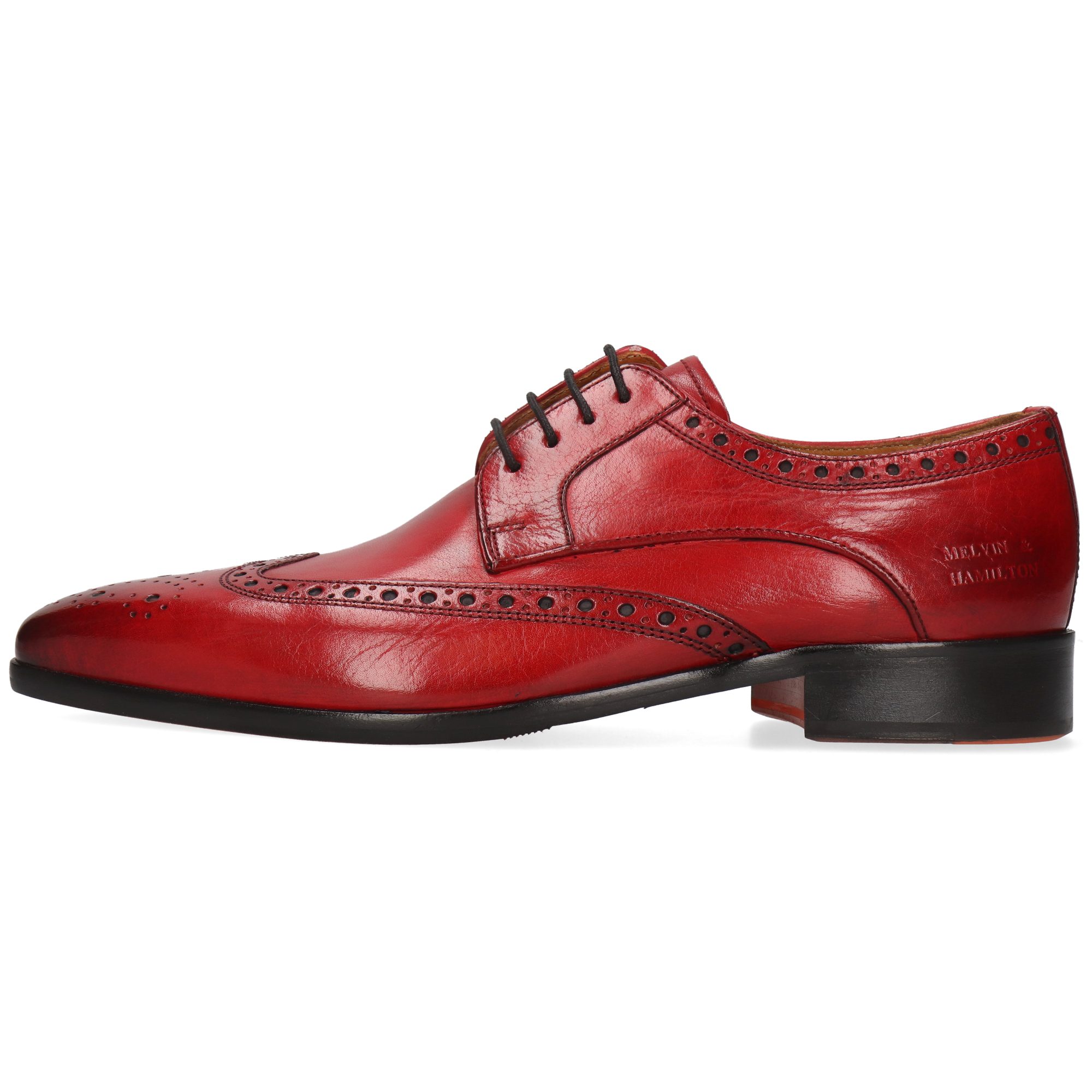 Melvin & Hamilton Lewis 3 Leder-Derby Schuhe für Herren Schnürschuh Flache Absätze, Echtes Leder, Vegetabile Gerbung