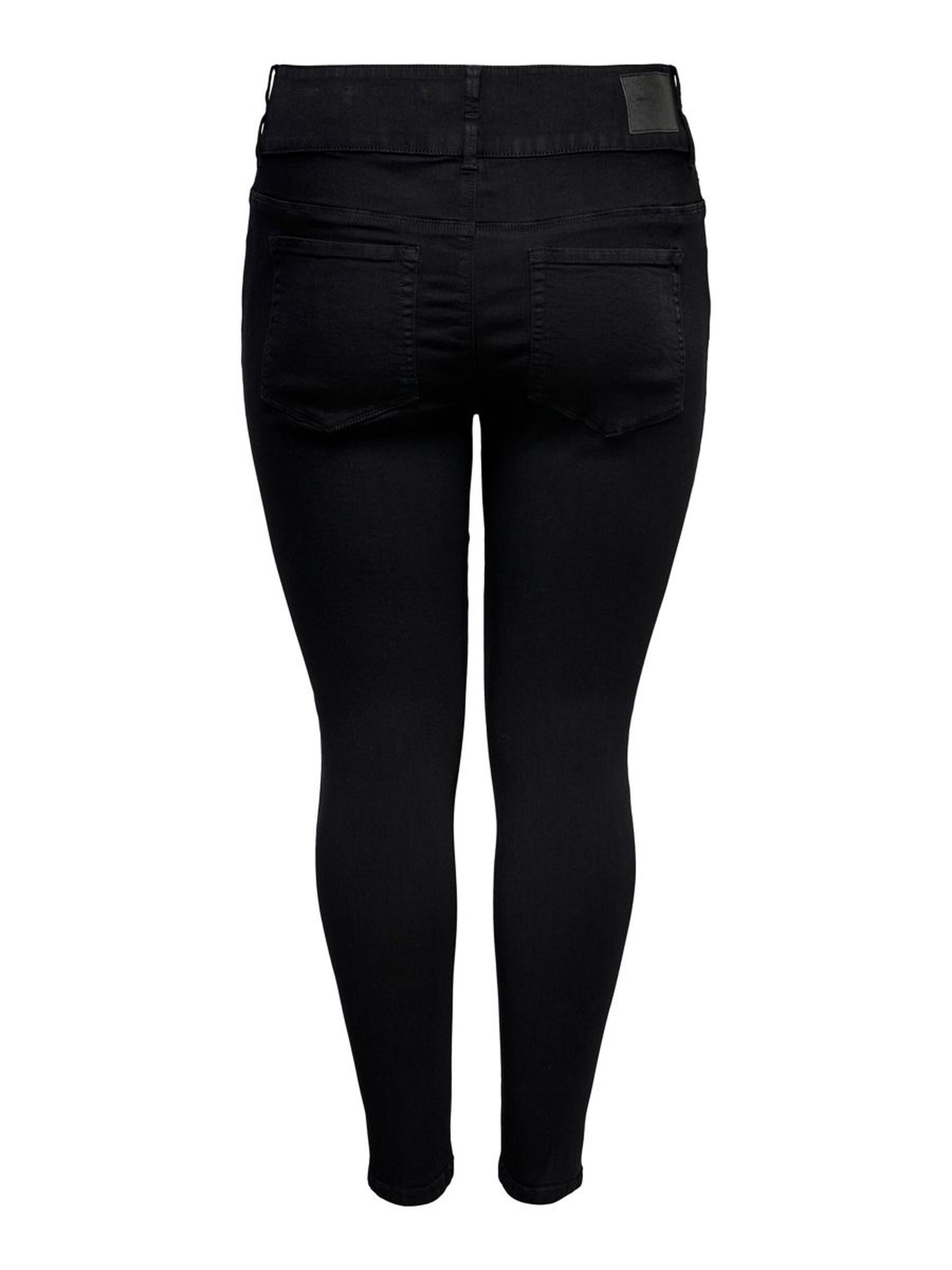 ONLY CARMAKOMA Skinny-fit-Jeans Skinny Stretch Jeans Curvy Plus Size Denim CARANNA Übergröße (1-tlg) CARANNA HW SK ANK JEANS BLACK
