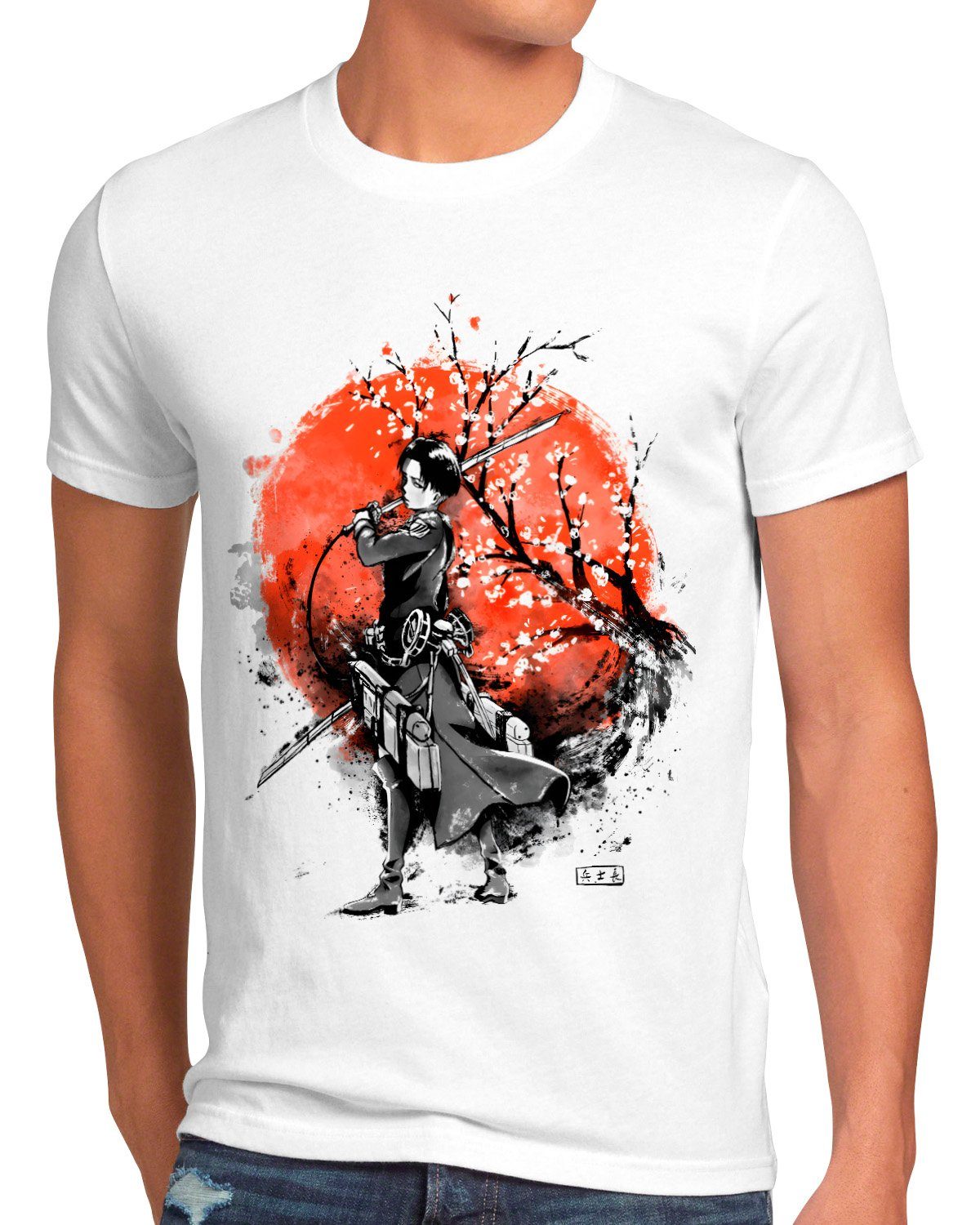 style3 Print-Shirt titan anime japan on manga attack aot | T-Shirts