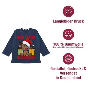 Shirtracer T-Shirt Mein erstes Weihnachten mit Rentier Weihnachten Kleidung Baby