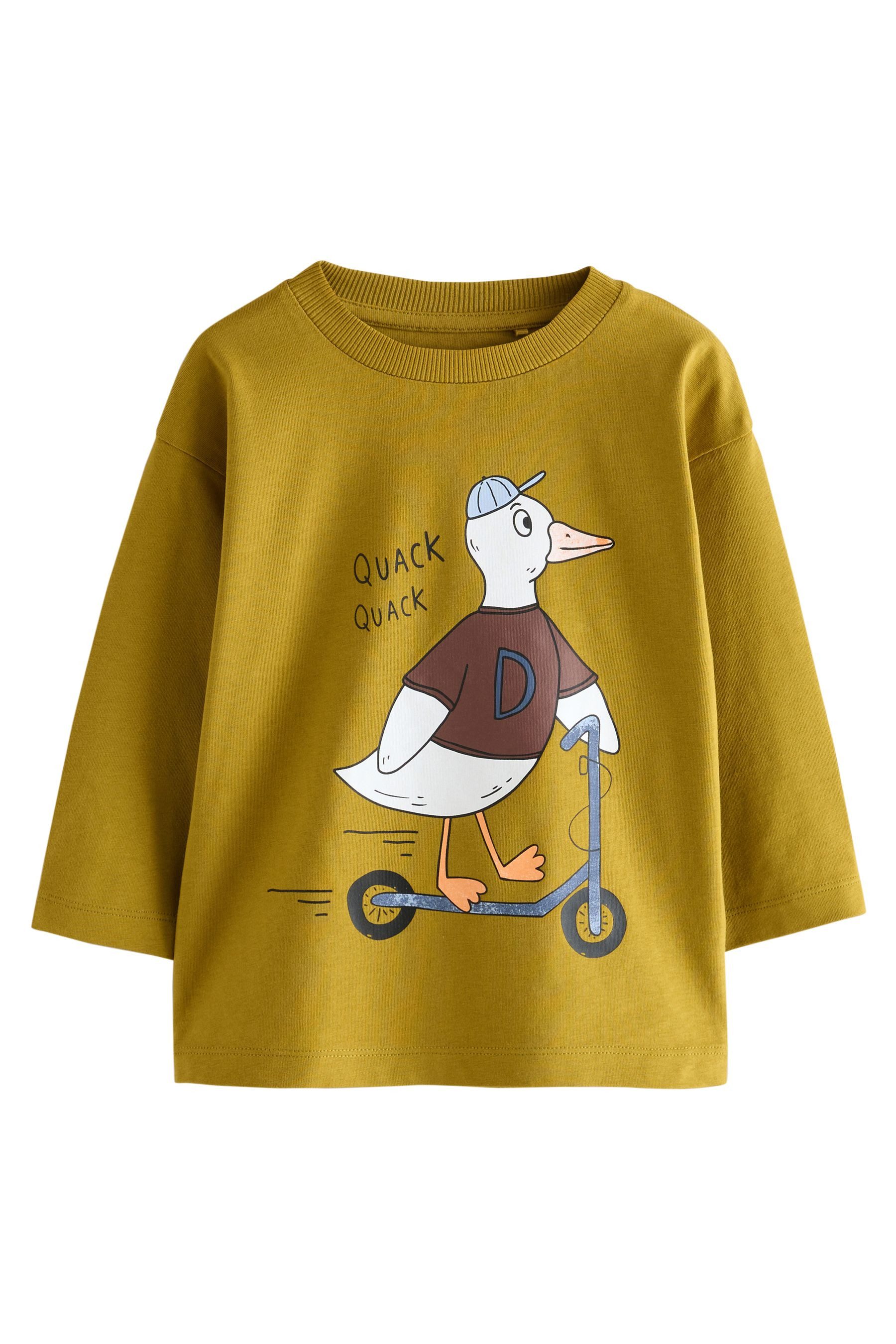 Next Langarmshirt 3er-Pack Langarmshirts mit Grafik (3-tlg) – Bild 4 von 5