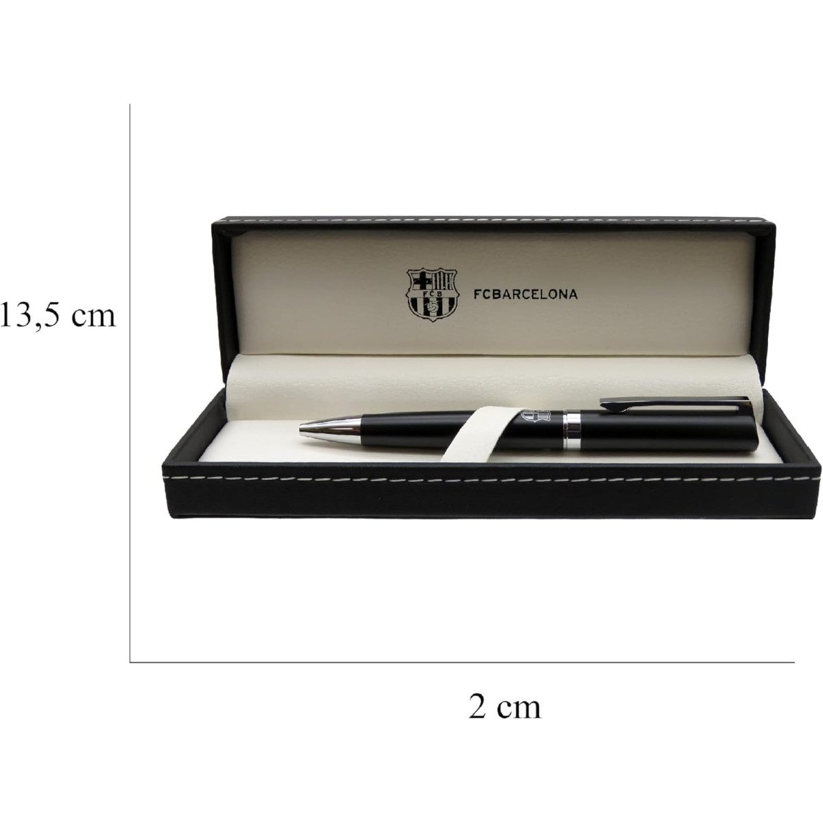 FC Barcelona Kugelschreiber - Metallstift eleganter Schreibstift im hochwertigen Etui, (2-tlg) – Bild 5 von 5