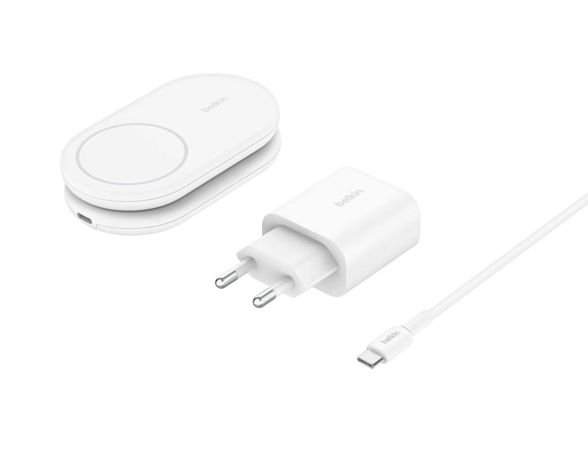 Belkin Wireless BOOST CHARGE Qi2 Ladestation 15W Wireless Charger (iPhone 17/Air, Pixelsnap, Apple Watch, AirPods)