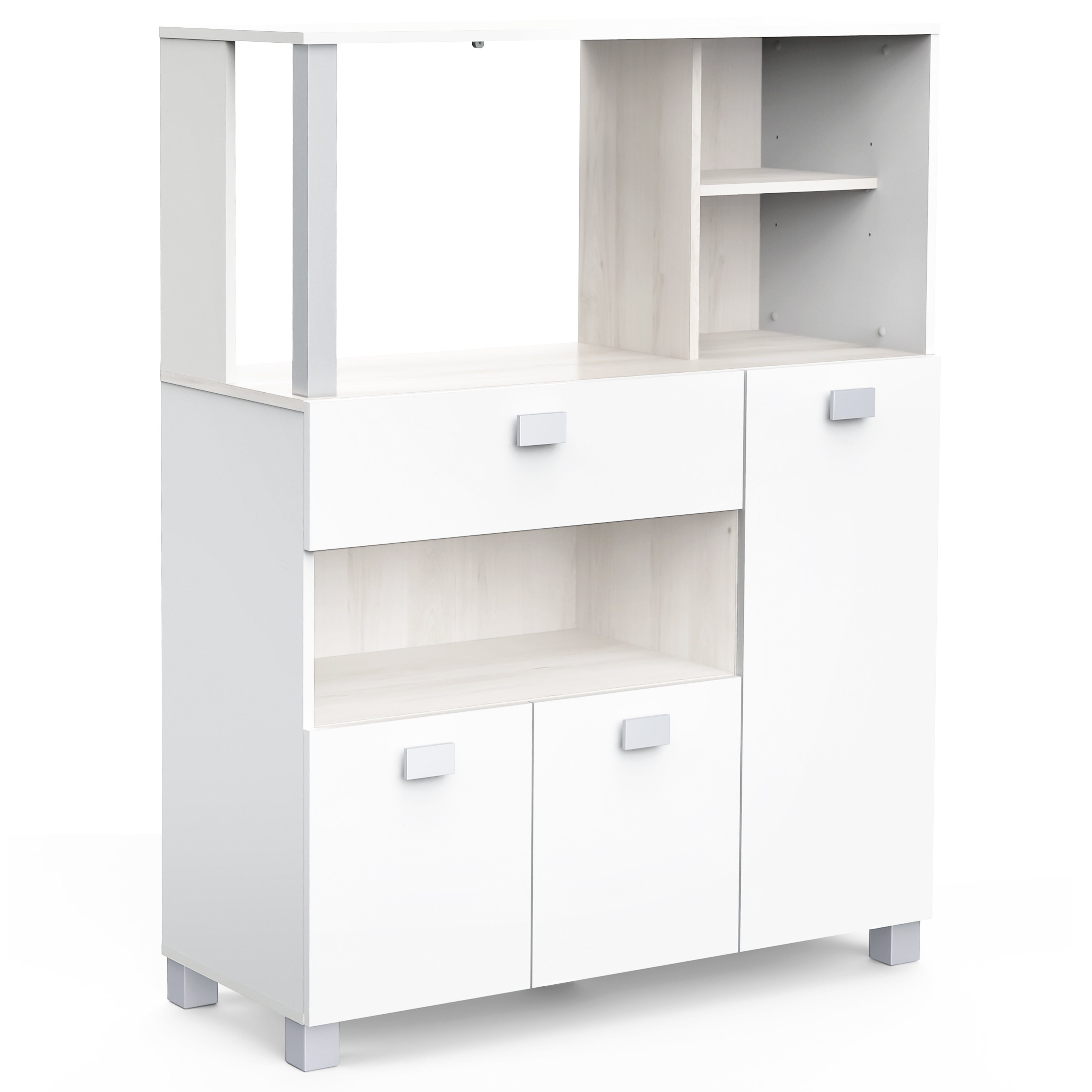 habeig Küchenbuffet Küchenschrank 146 weiß Küchenregal günstig online kaufen