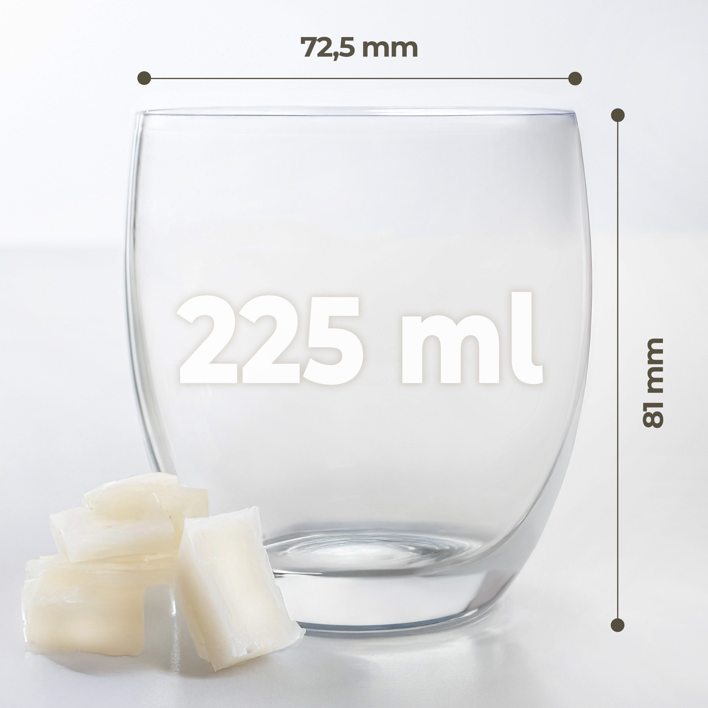 KONZEPT Teelichthalter Kerzengläser 225 ml, Kerzen Gläser leer zum gießen, günstig online kaufen