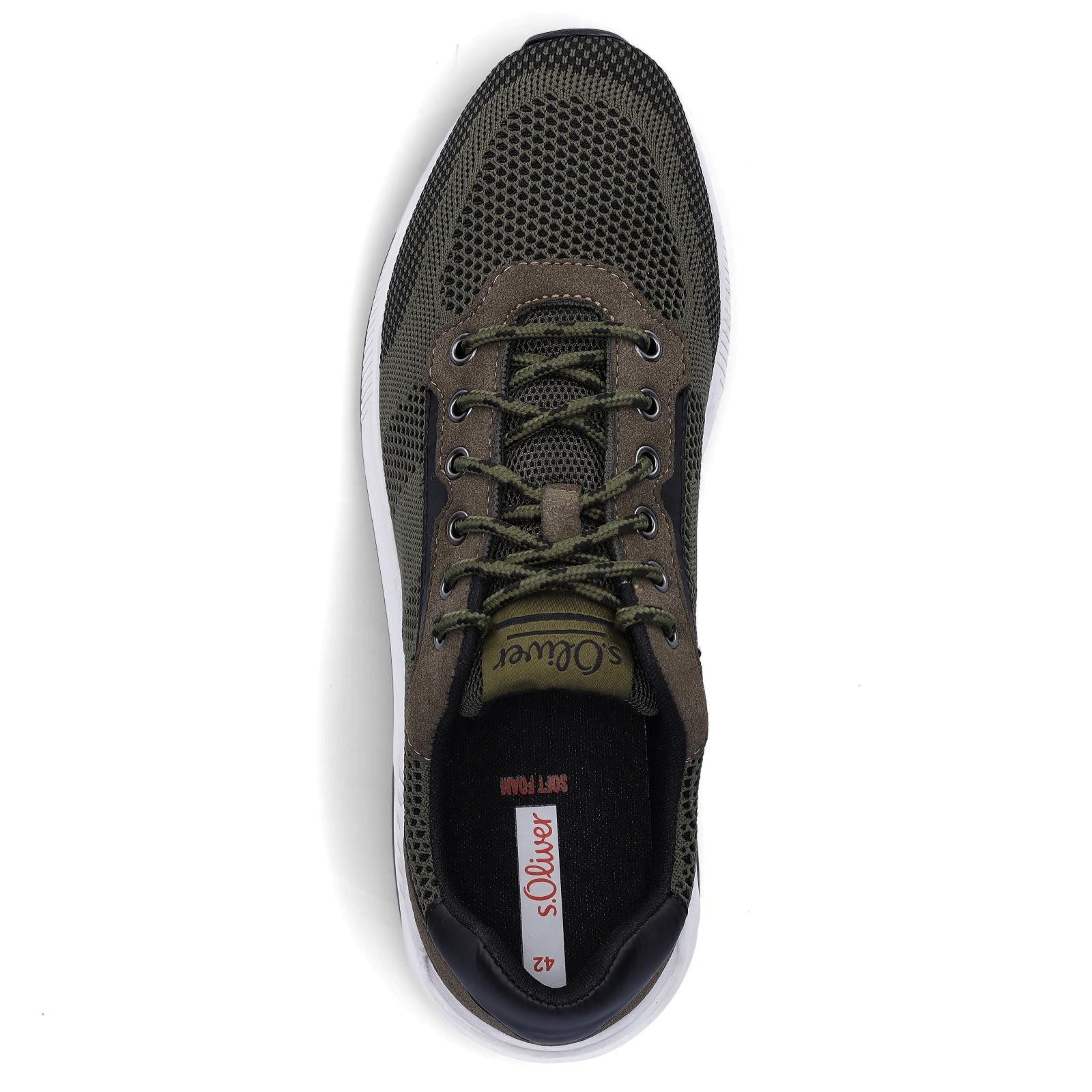 s.Oliver s.Oliver Herren Strick Sneaker khaki grün Sneaker